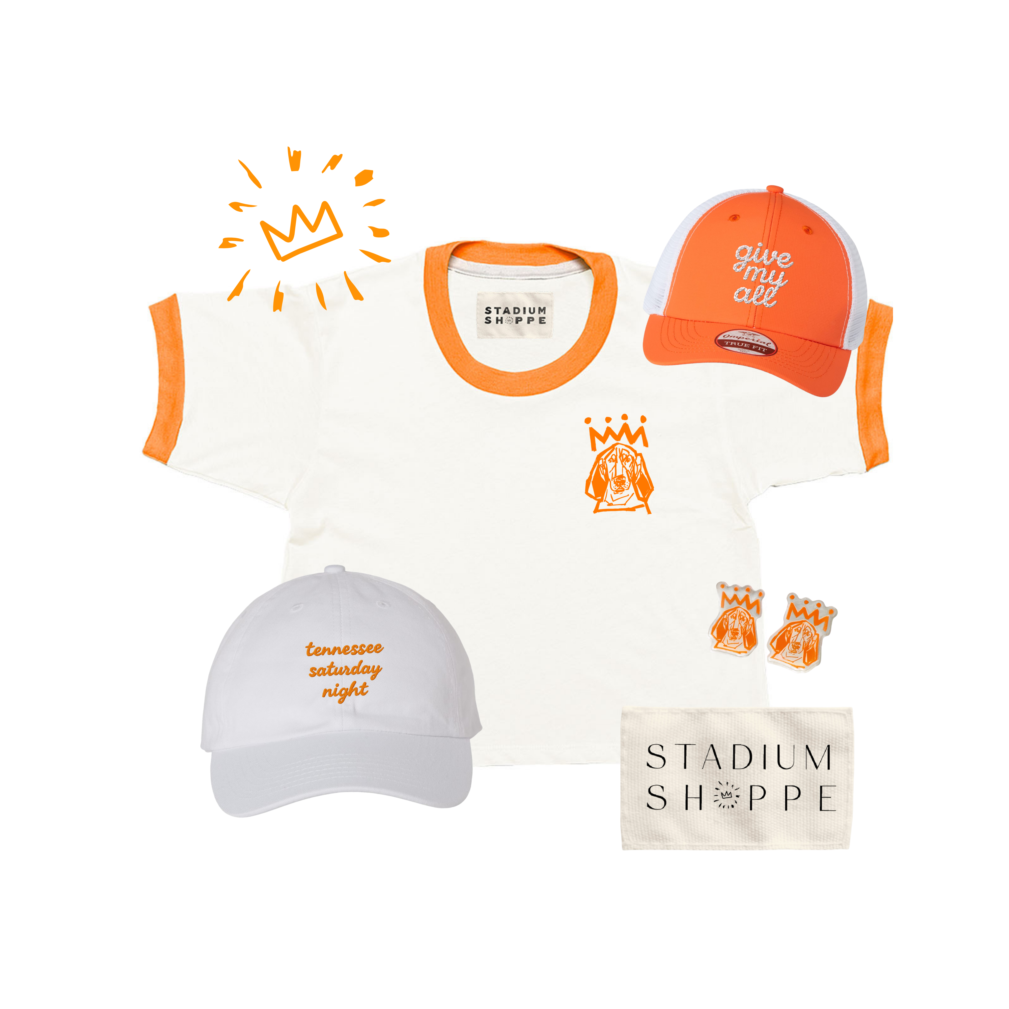 Orange x White