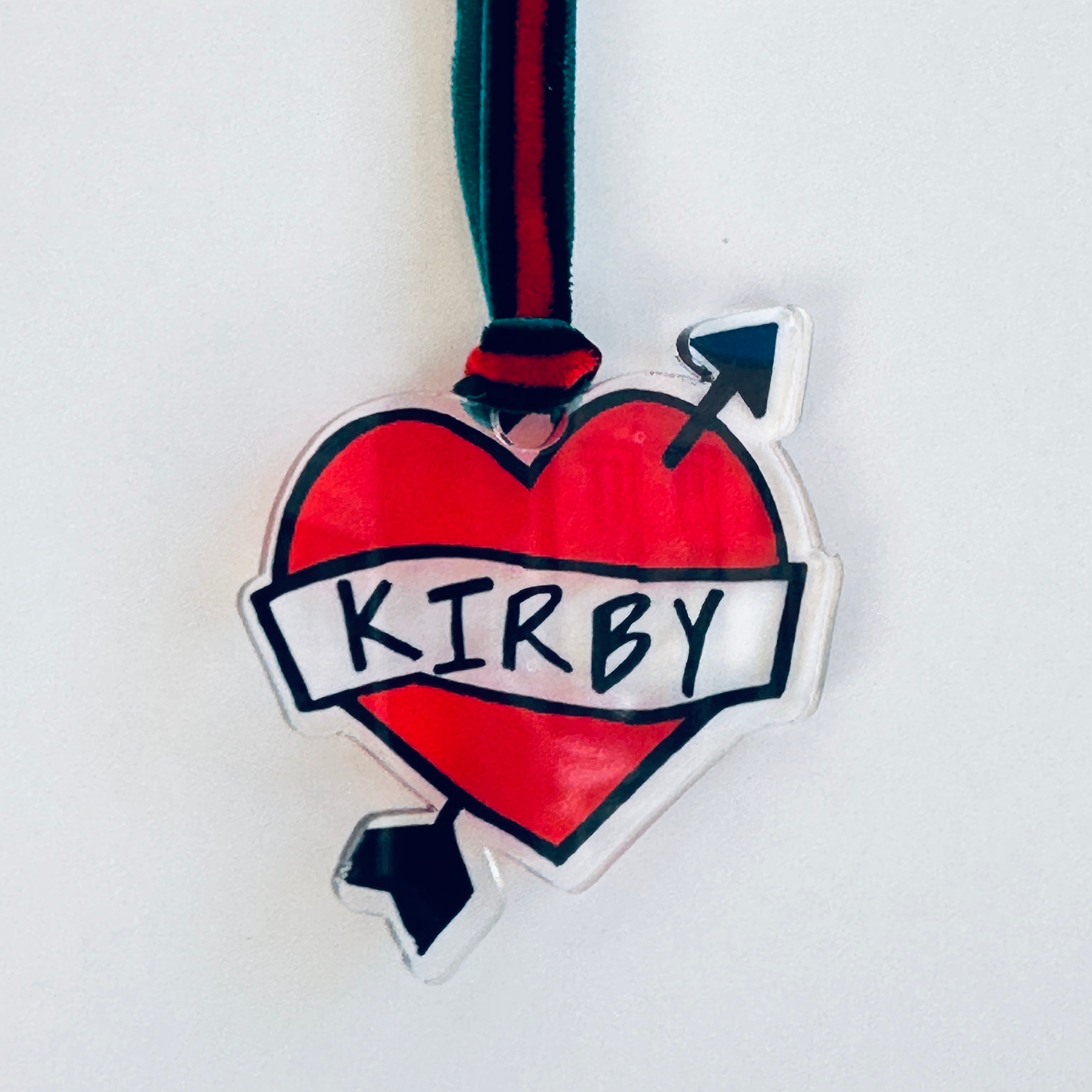 Acrylic Kirby Heart Ornament