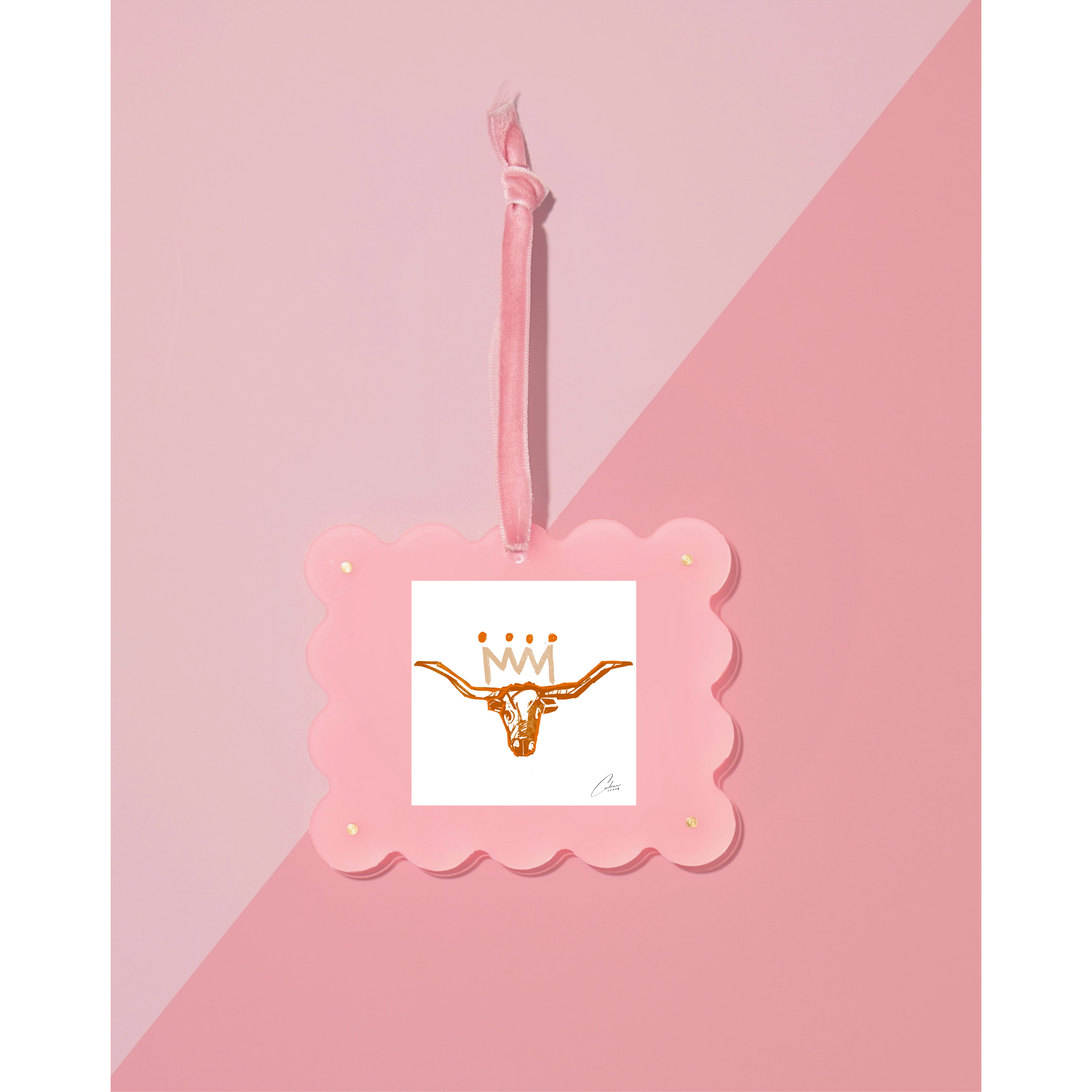 Light Pink Frame Ornament