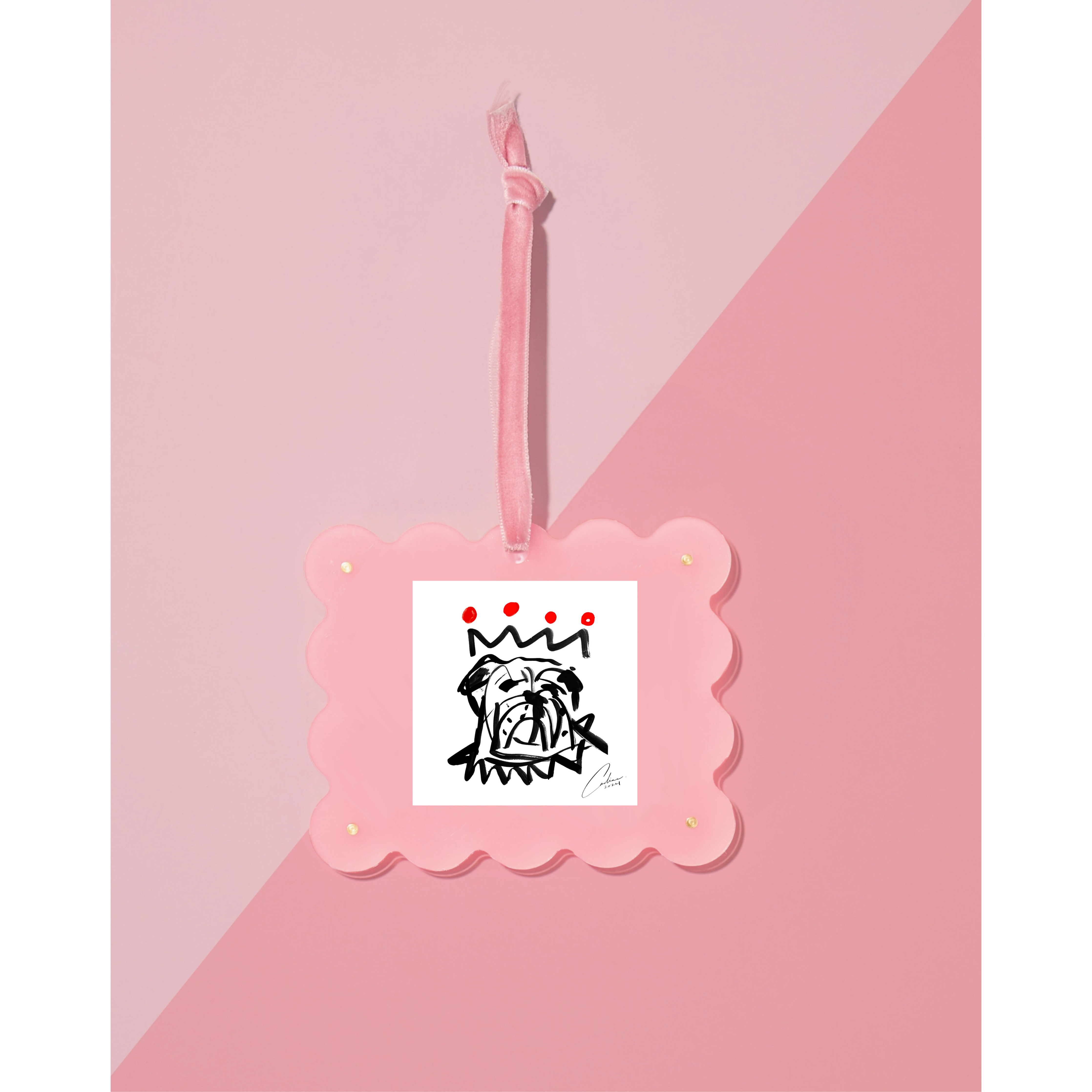 Light Pink Frame Ornament