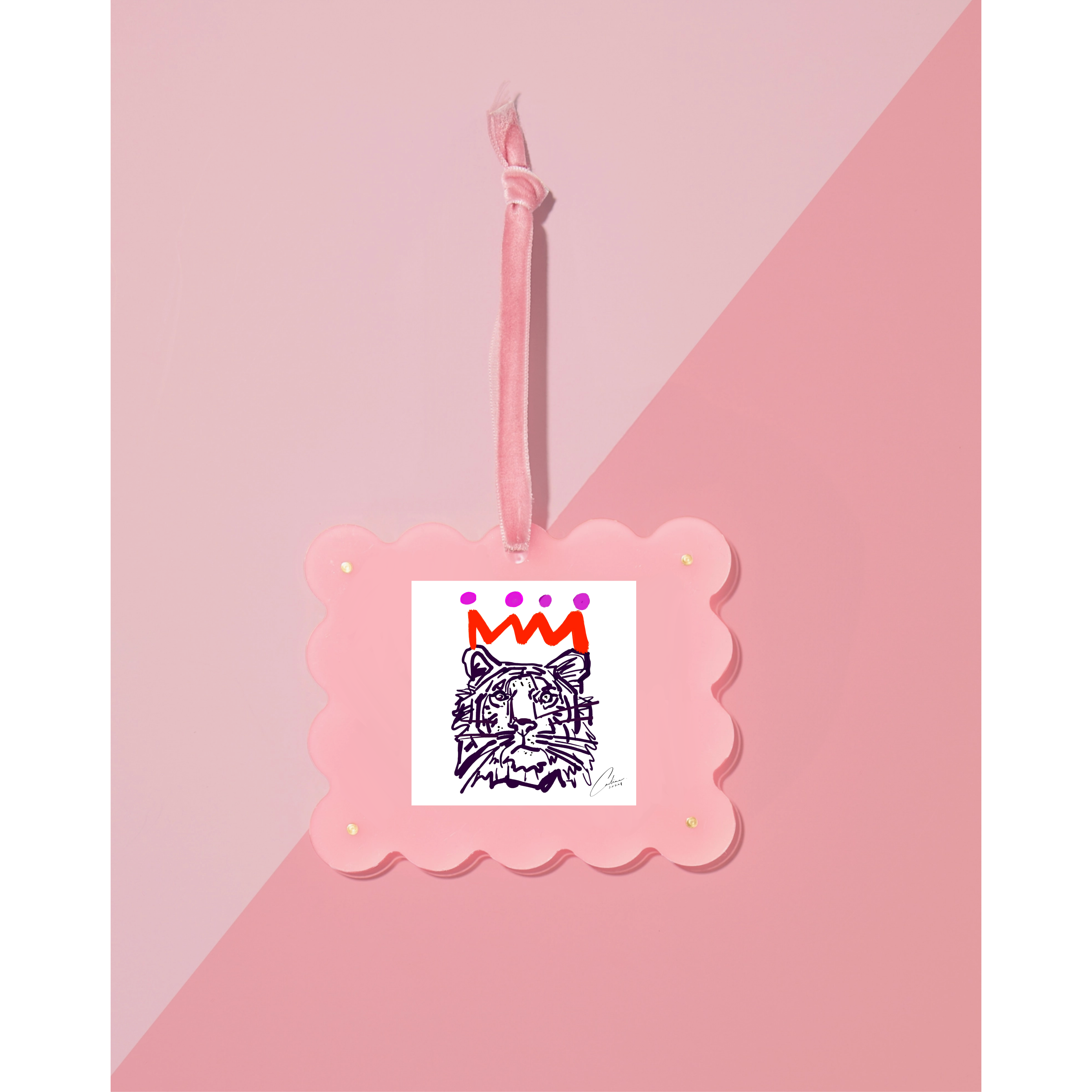 Light Pink Frame Ornament