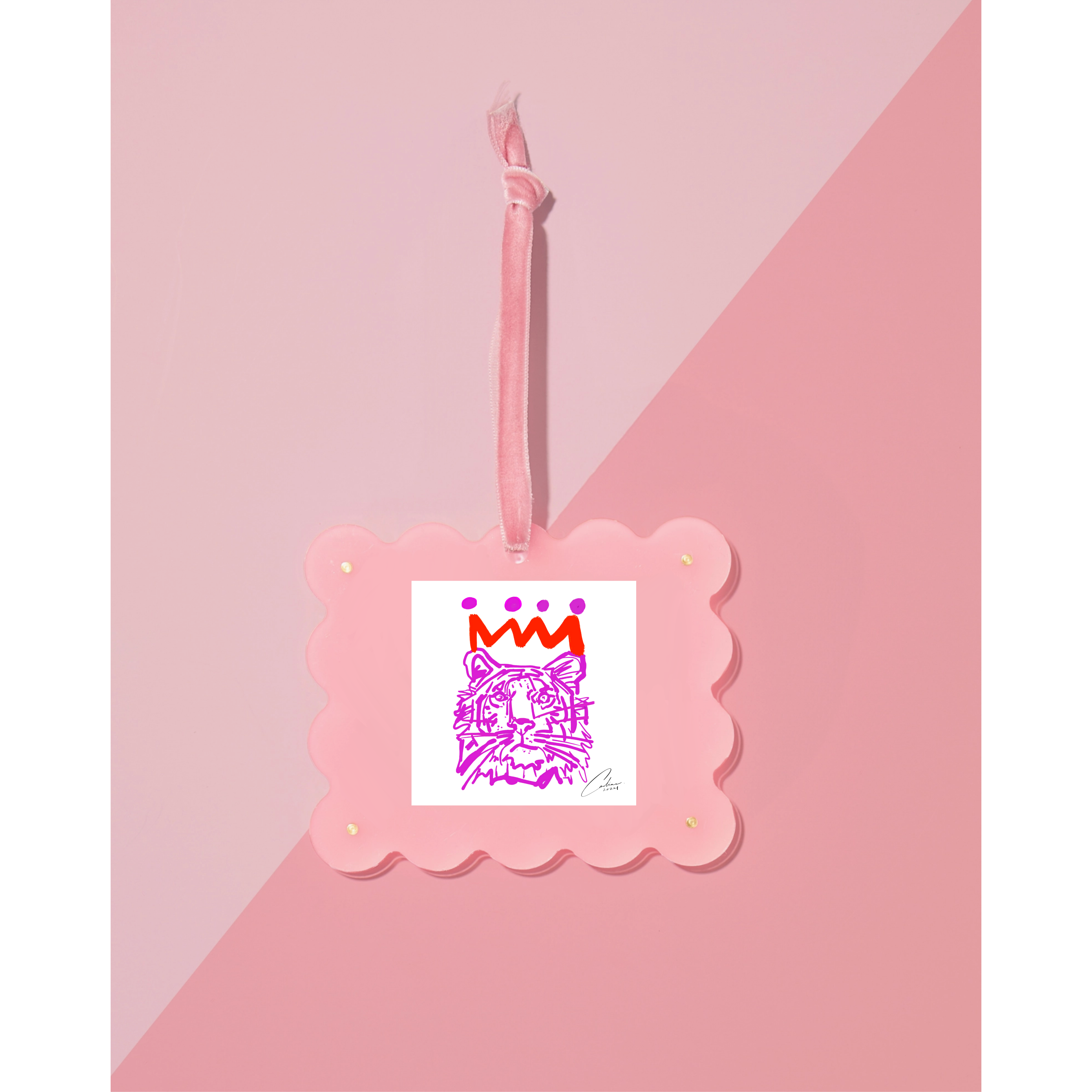 Light Pink Frame Ornament
