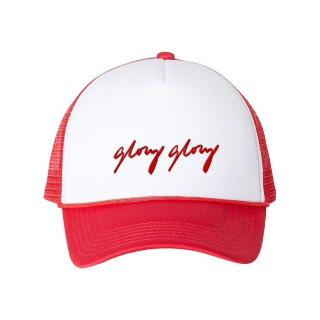Foam Red Embroidered Glory Glory Trucker Hat