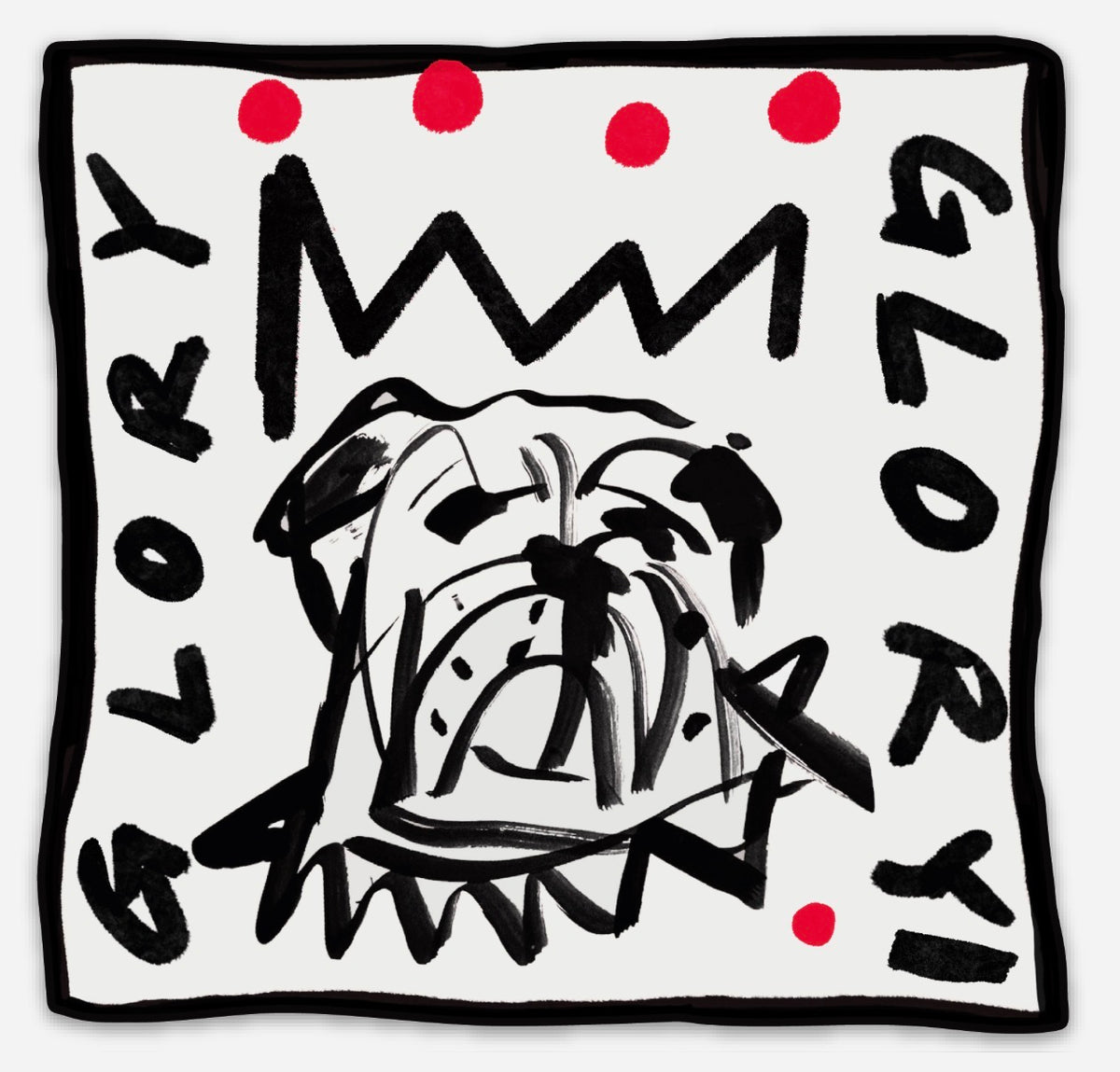 Glory Glory Bulldog Car Decal