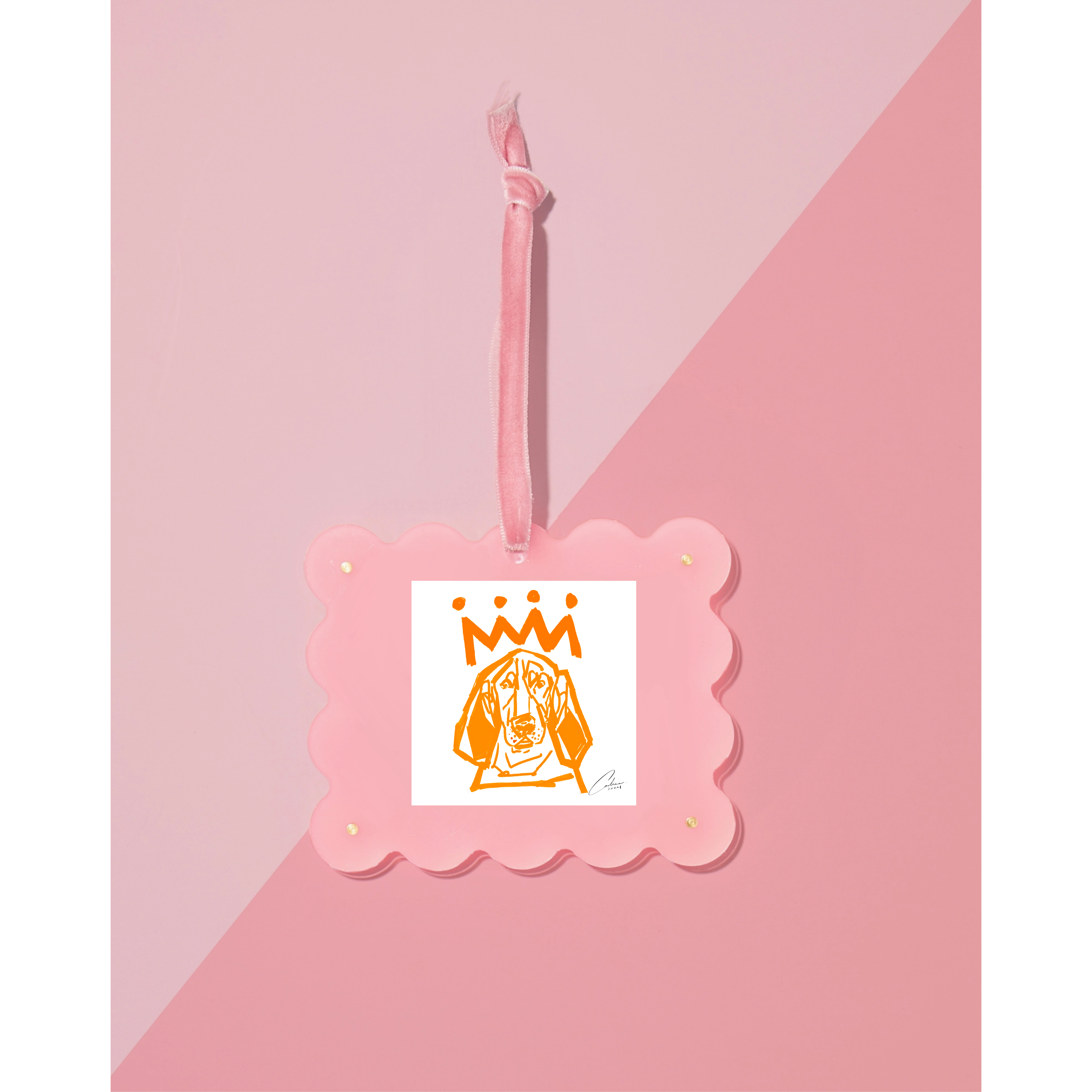 Light Pink Frame Ornament