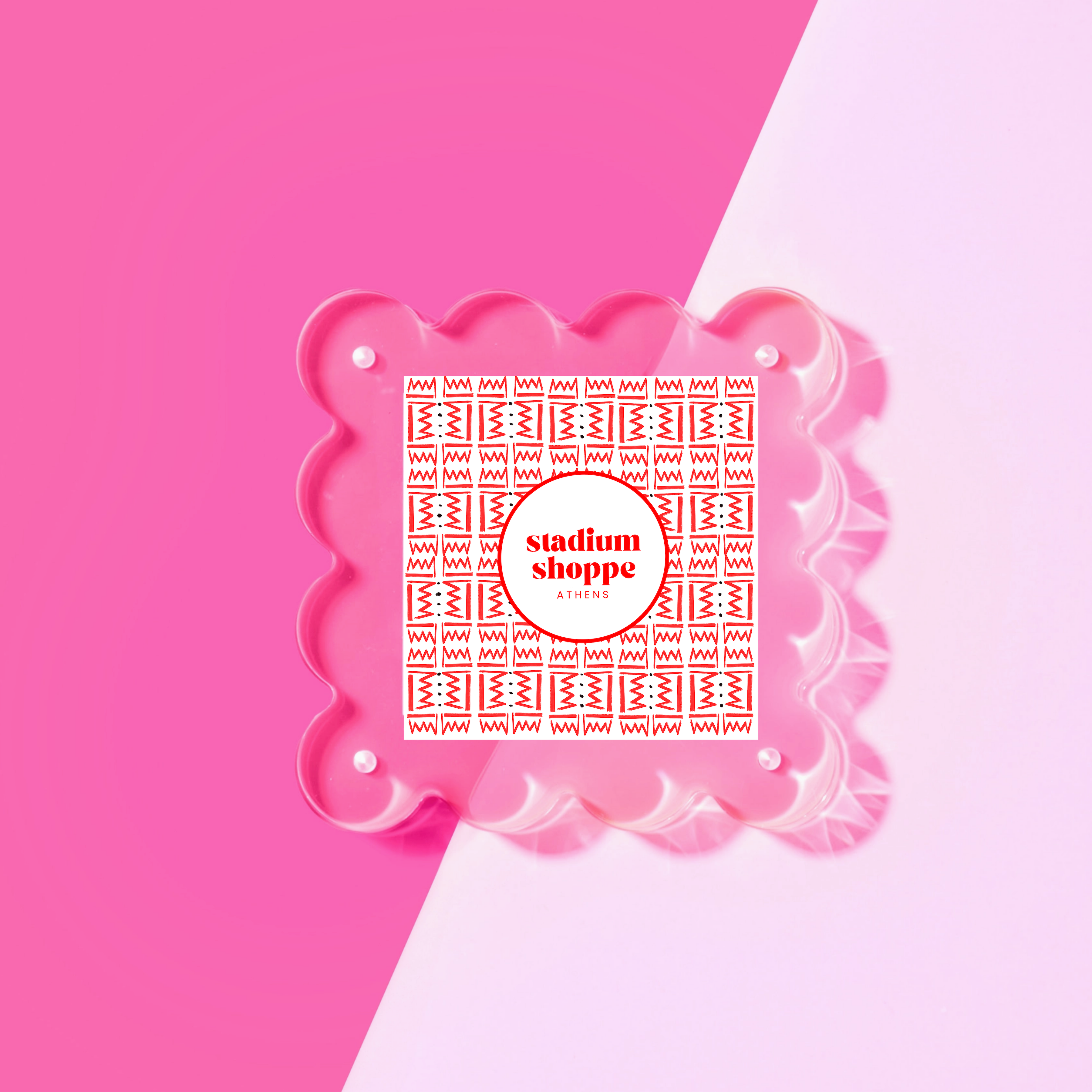 Neon Pink Mini Acrylic Picture Frame