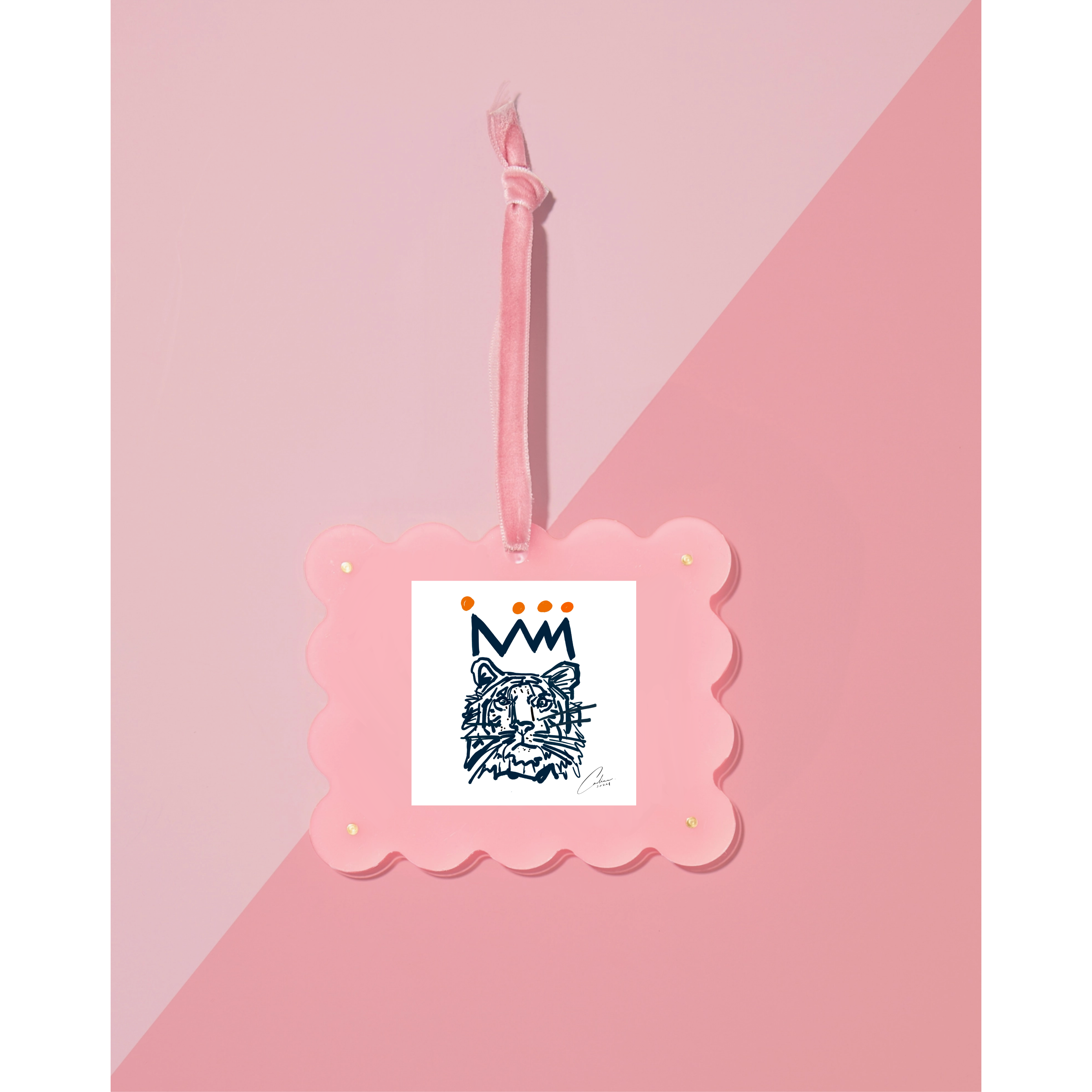 Light Pink Frame Ornament