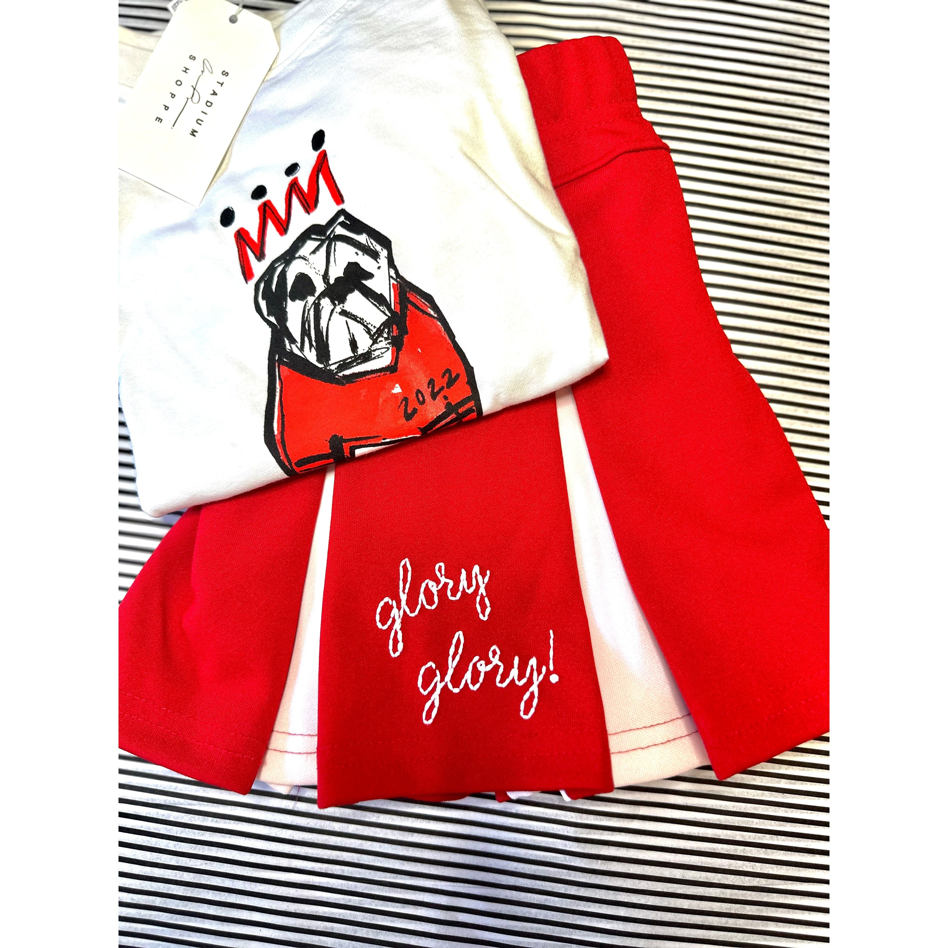 Hand-Embroidered Cheer Skirt