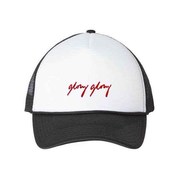 Foam Embroidered Glory Glory Black Trucker