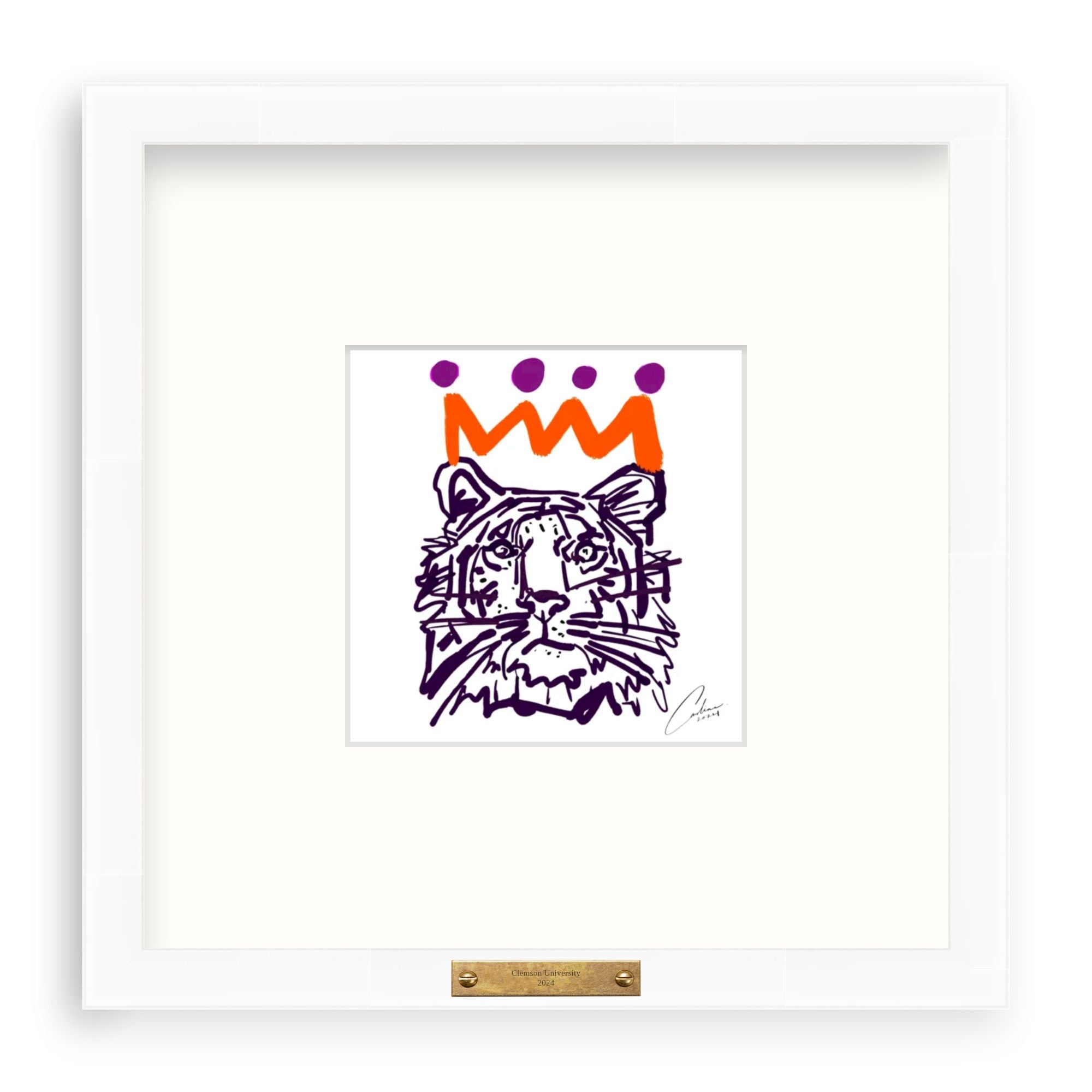 Orange x Purple Tiger Fine Art Print