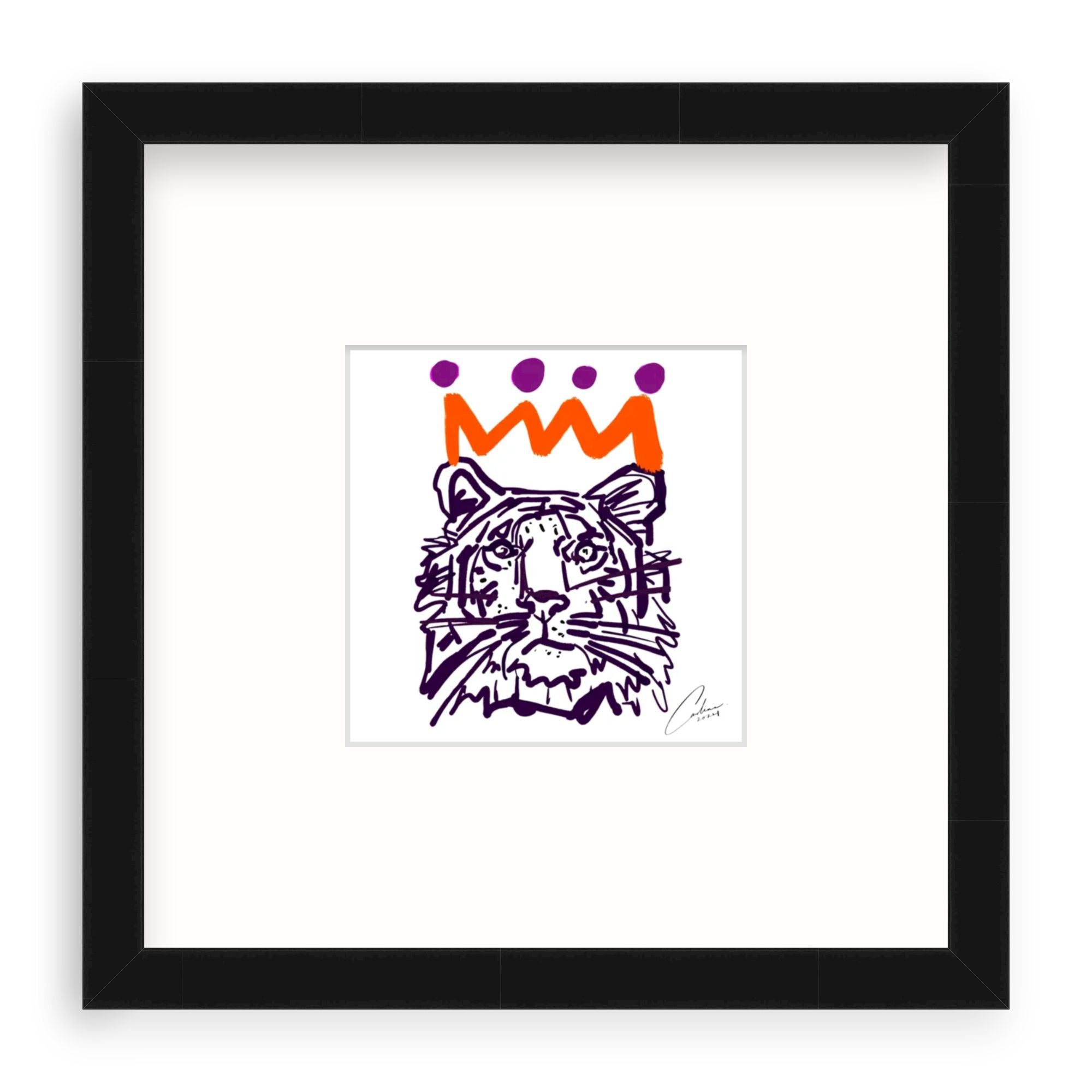 Orange x Purple Tiger Fine Art Print