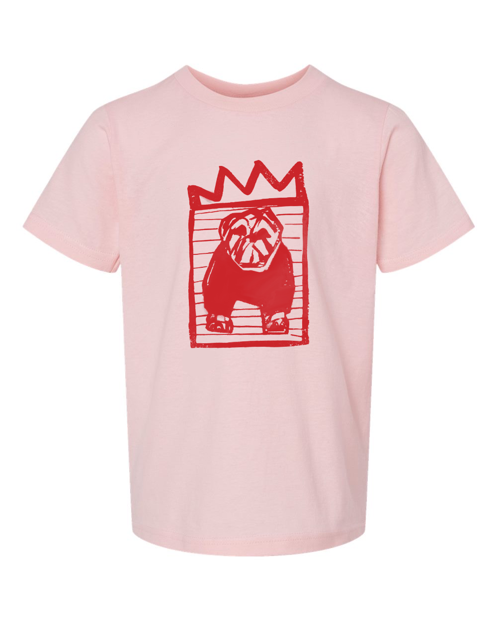 The Youth Red x Black Stripe Bulldog T-shirt