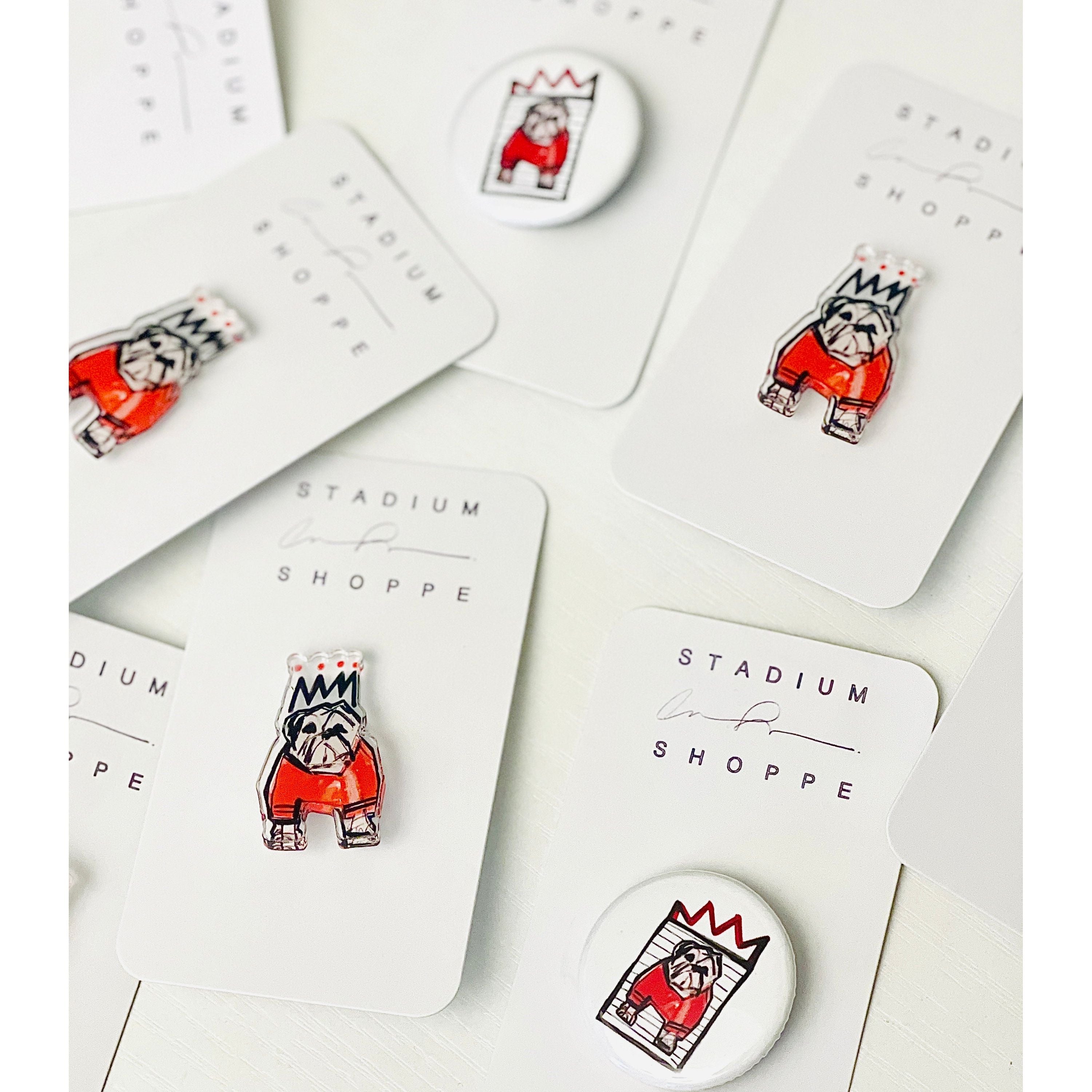 Stripe Bulldog 2.25” Button