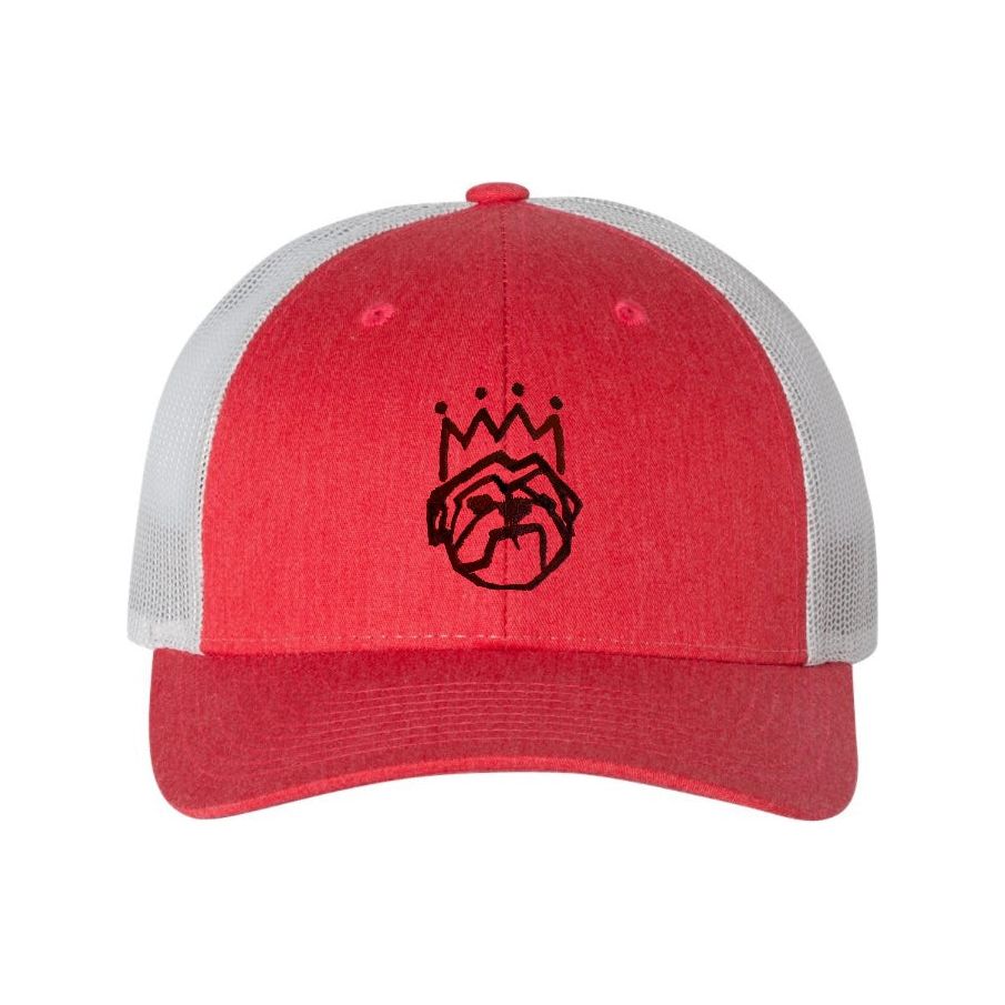 Embroidered Bulldog Trucker Hat