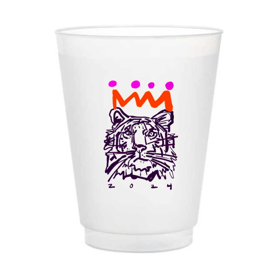 Orange x Purple Frosted Gameday Cups