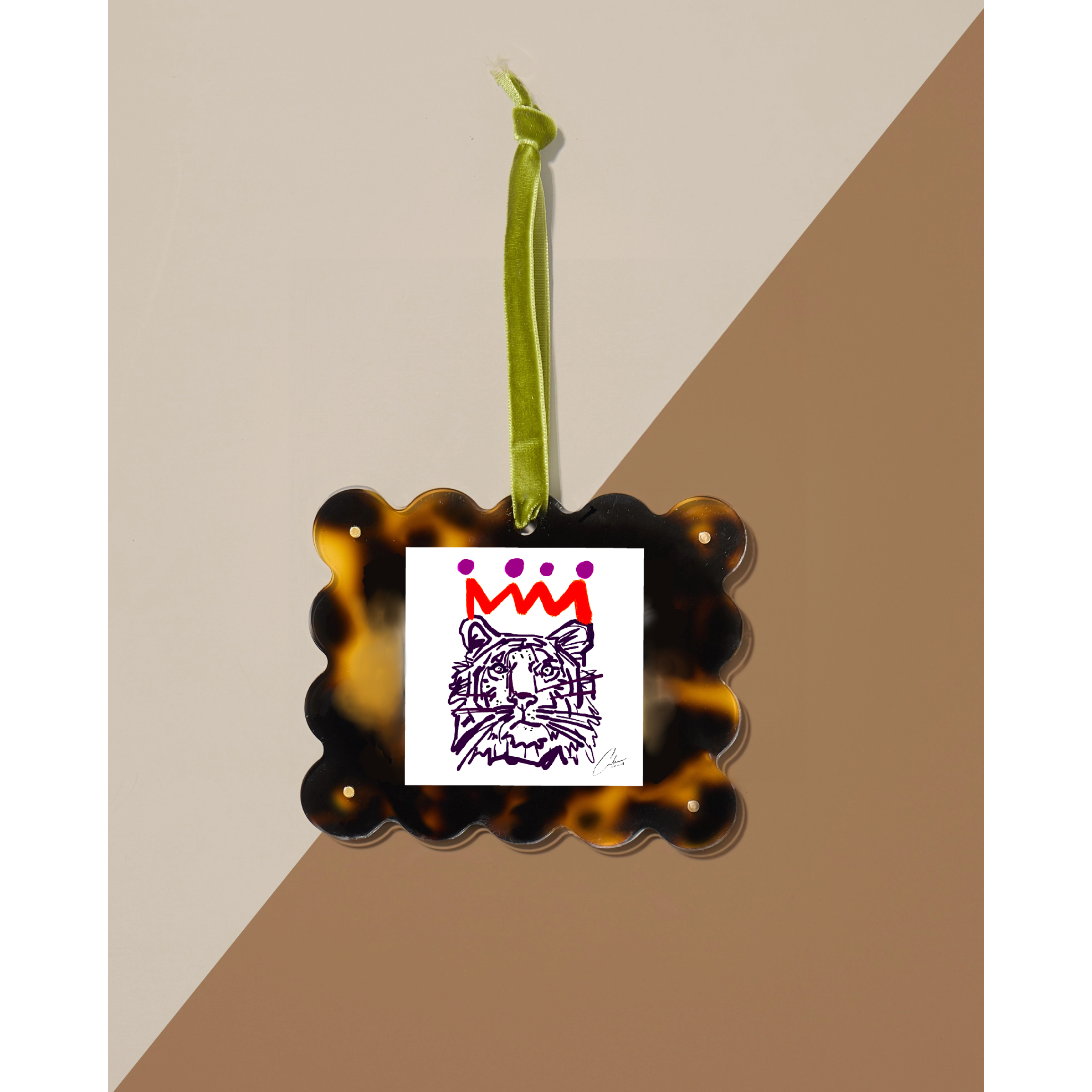 Tortoise Frame Ornament
