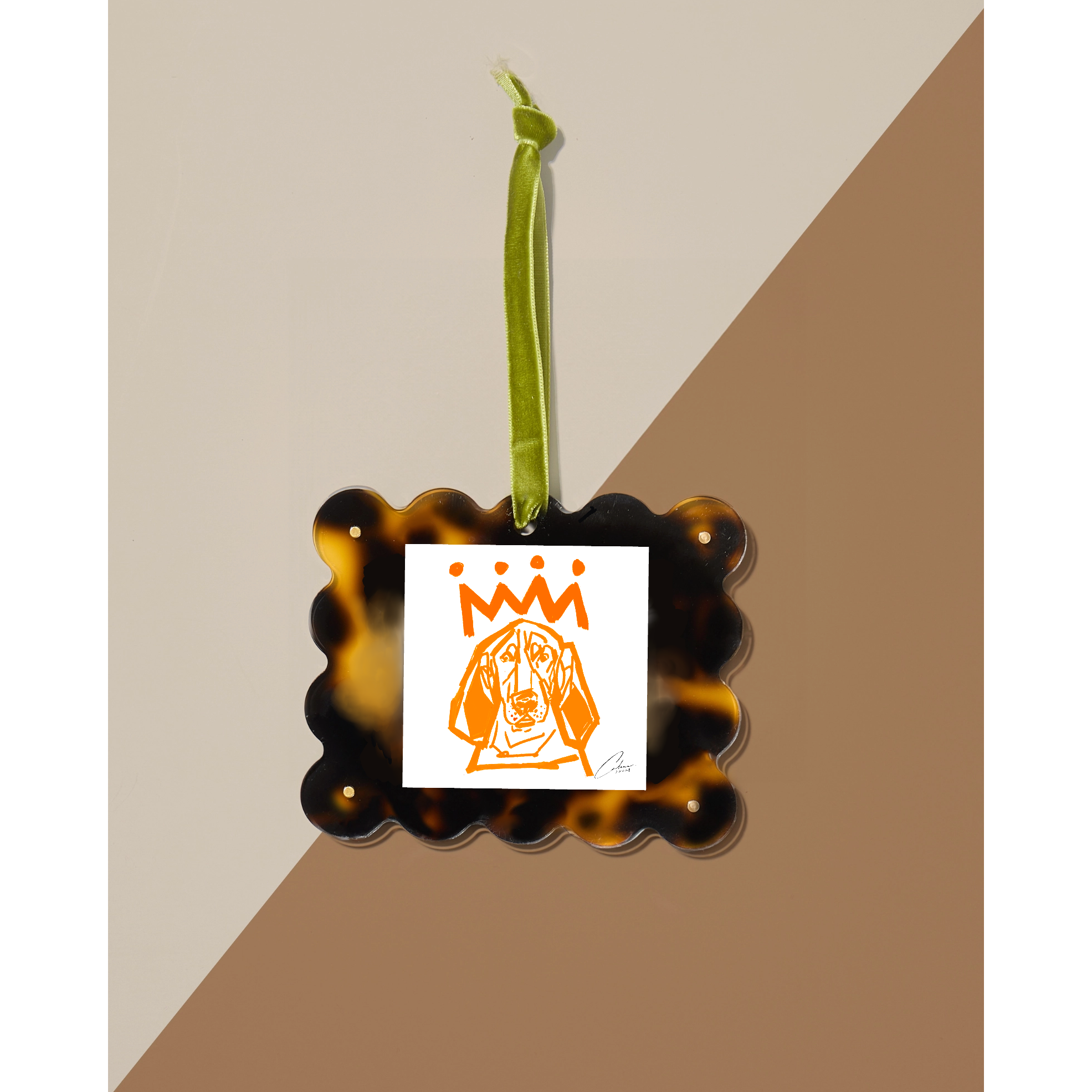 Tortoise Frame Ornament