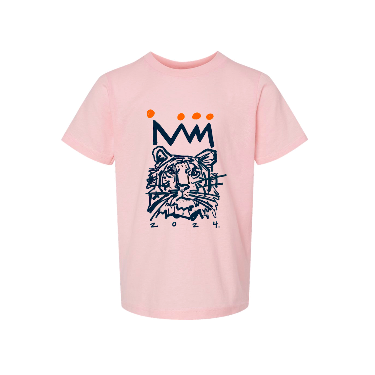 Navy x Orange Tiger Youth T-Shirt
