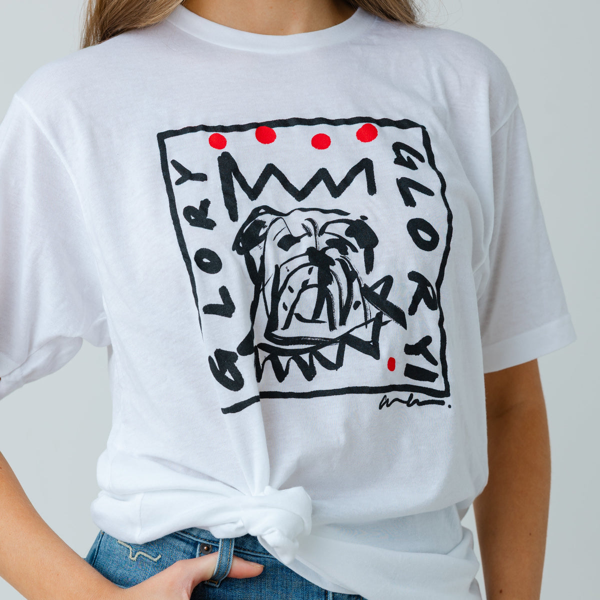 Glory Glory Bulldog Adult T-Shirt