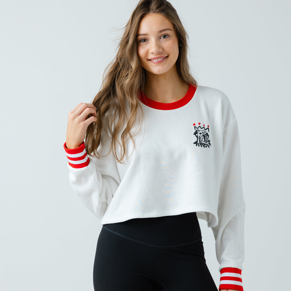 The Red x Black Ladies Varsity Sweatshirt