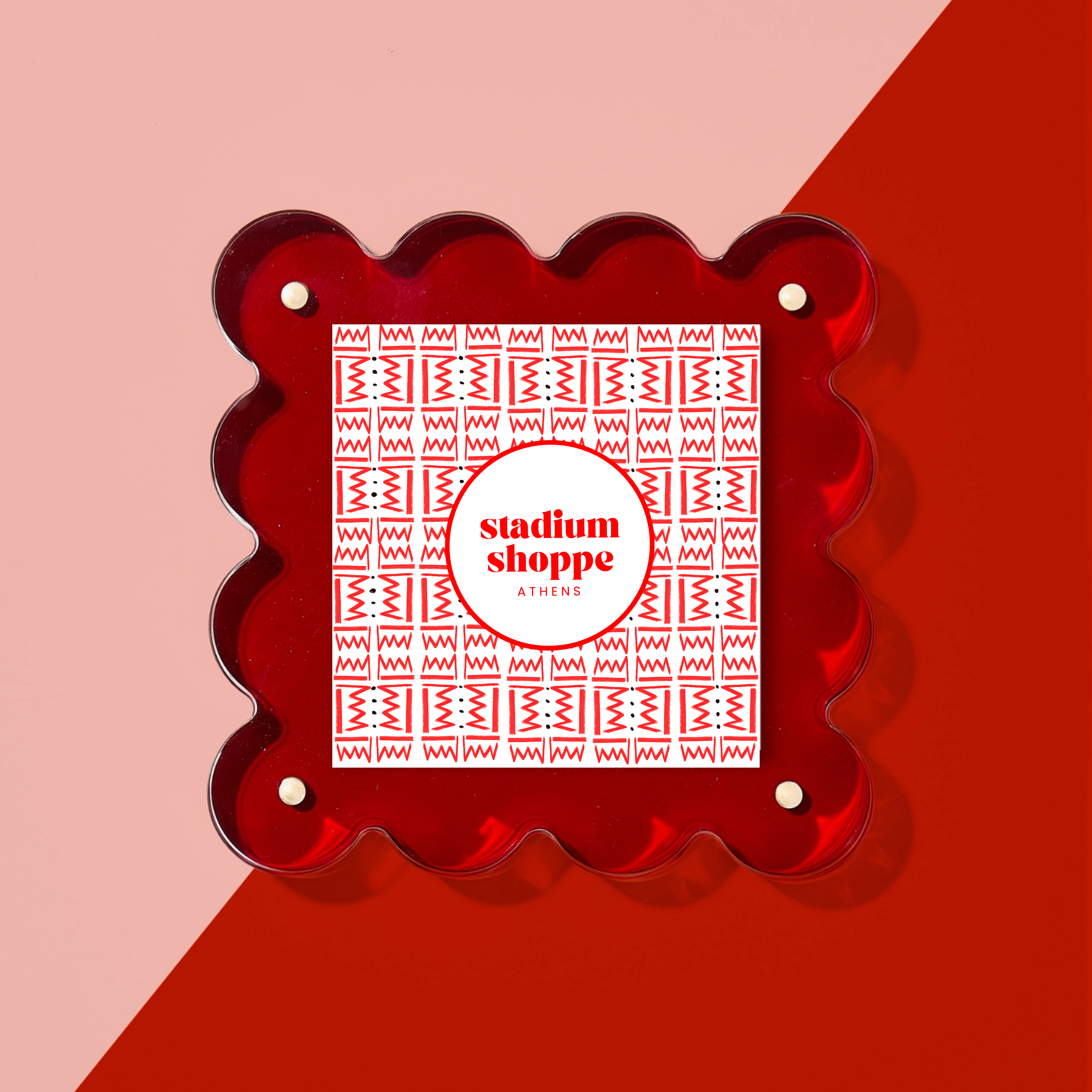 Mini Red Acrylic Picture Frame