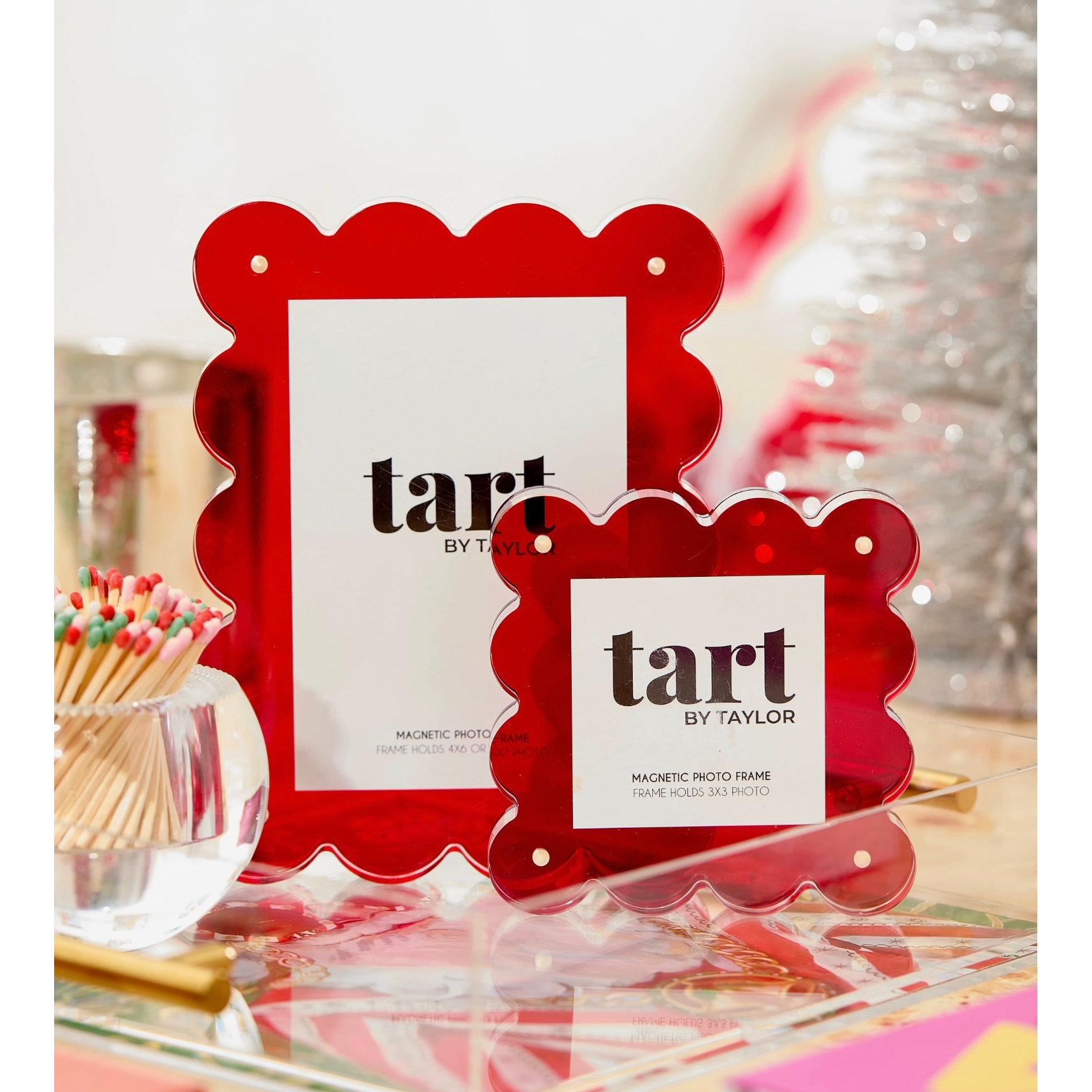 Mini Red Acrylic Picture Frame