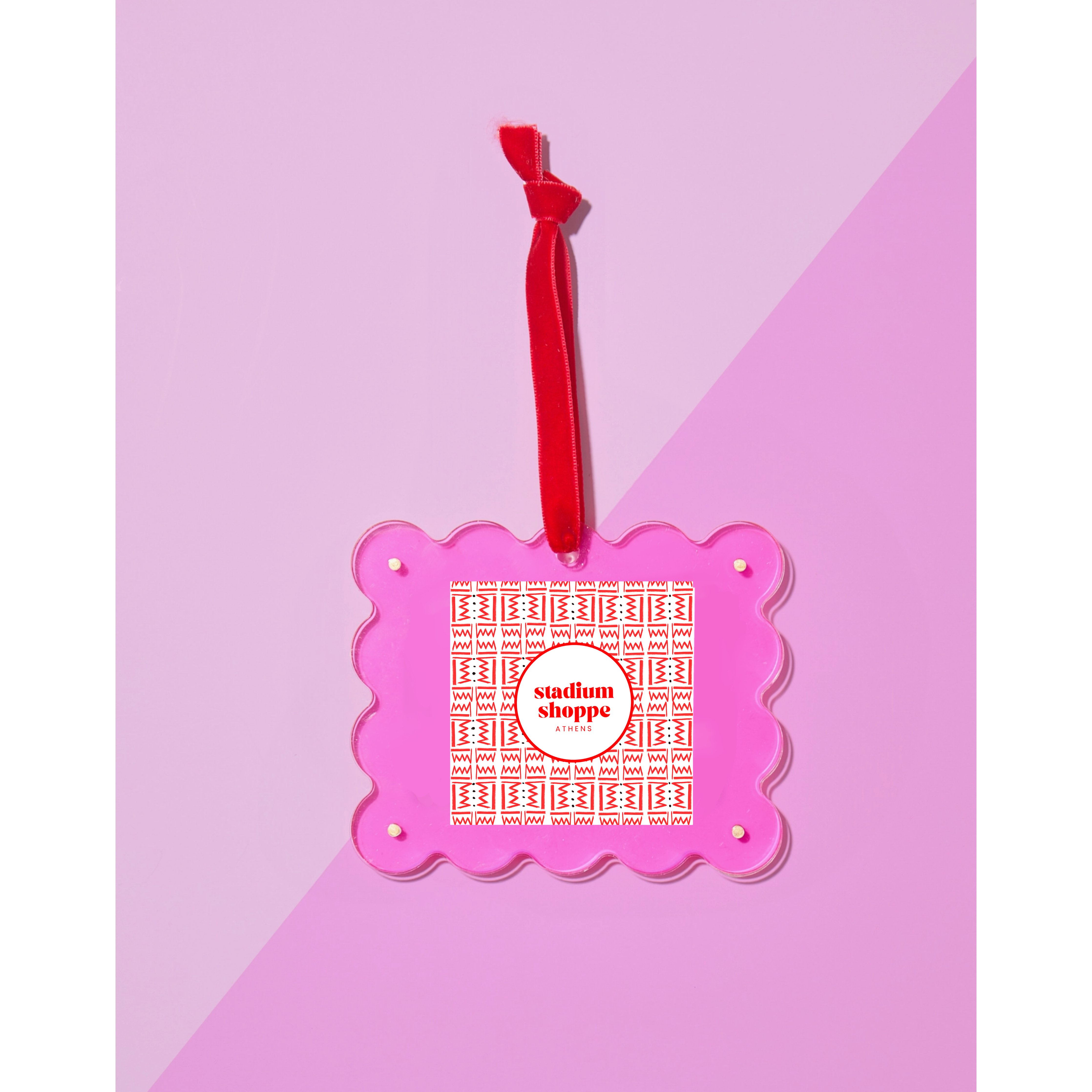 Hot Pink Frame Ornament