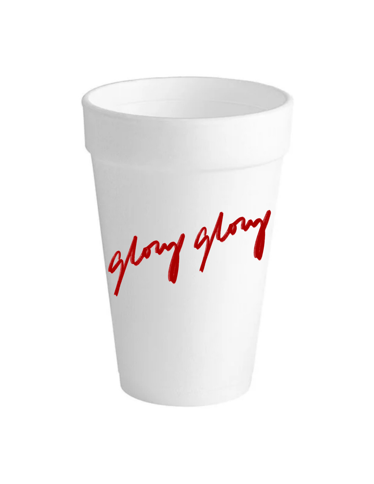 Glory Glory Styrofoam Cups