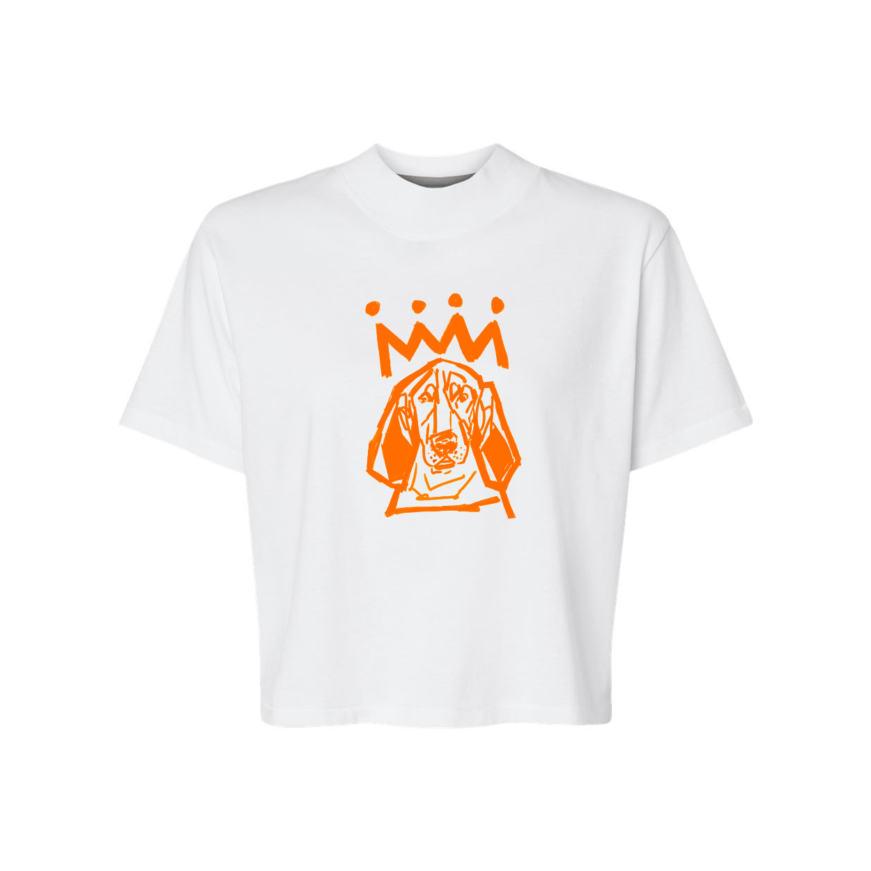 The Orange x White Classic Crop