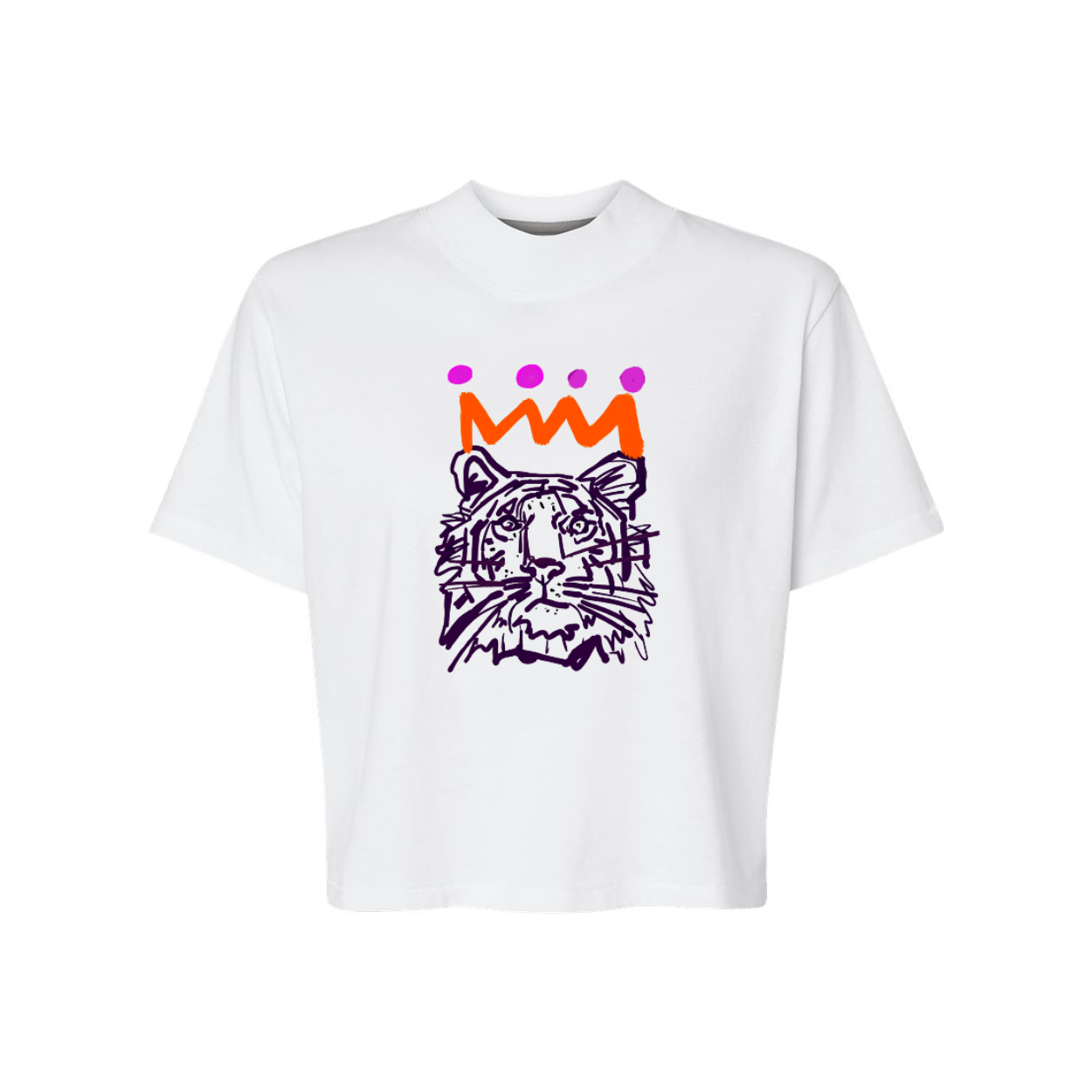 The Orange x Purple Classic Crop
