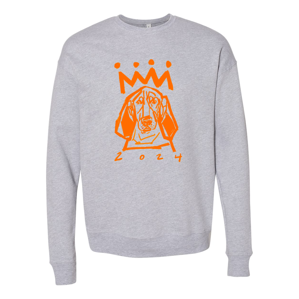 Orange x White Hound Adult Sweatshirt