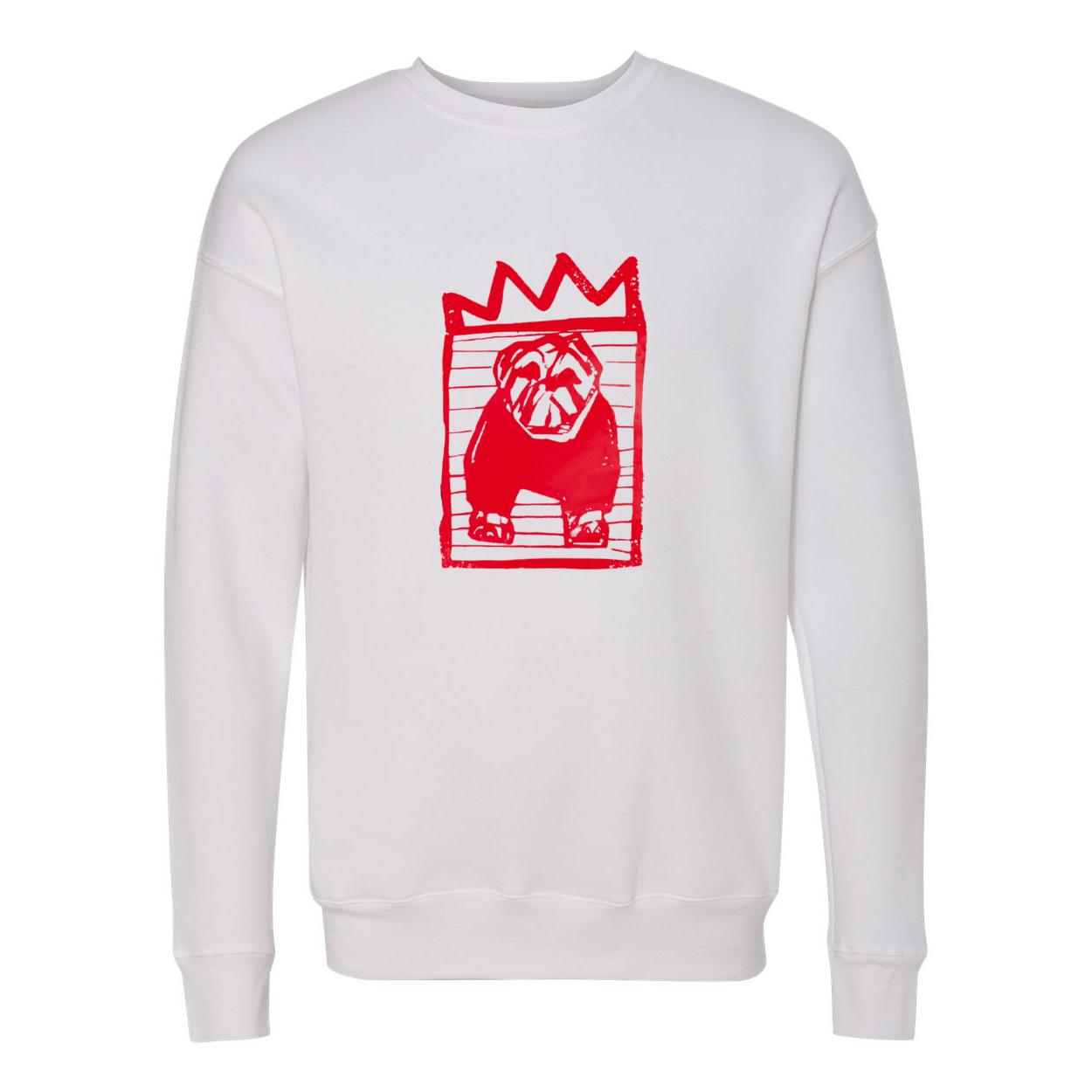 The Red x Black Stripe Adult Sweatshirt