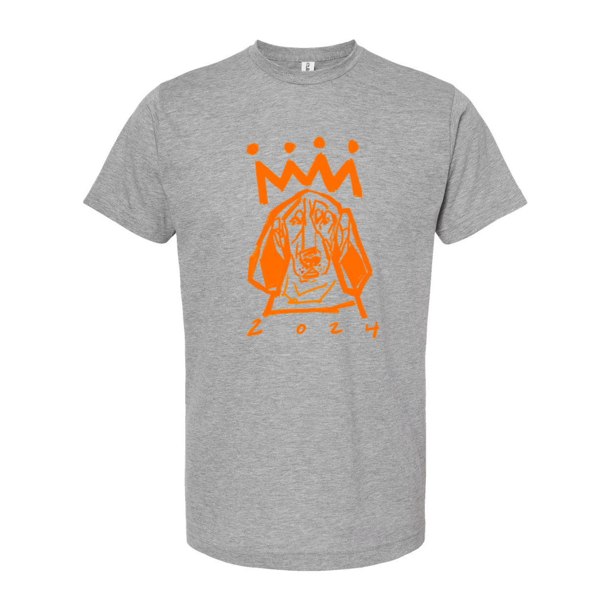 Orange x White Hound Adult T-Shirt