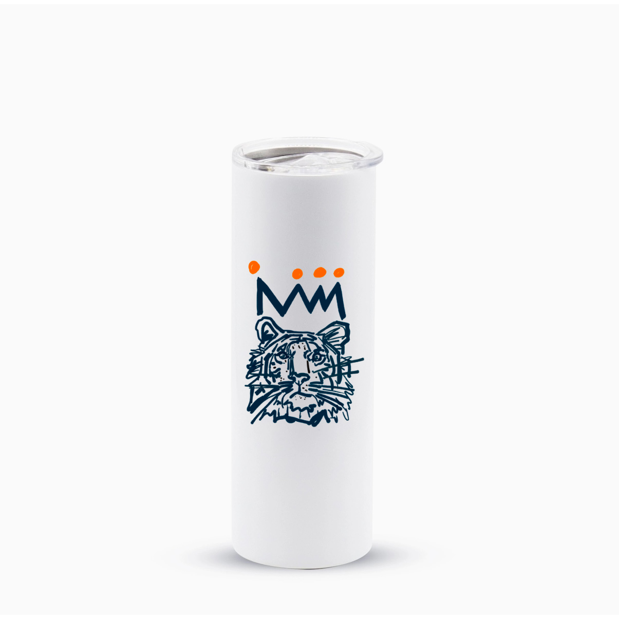 The Navy x Orange Tiger Skinny Travel Mug