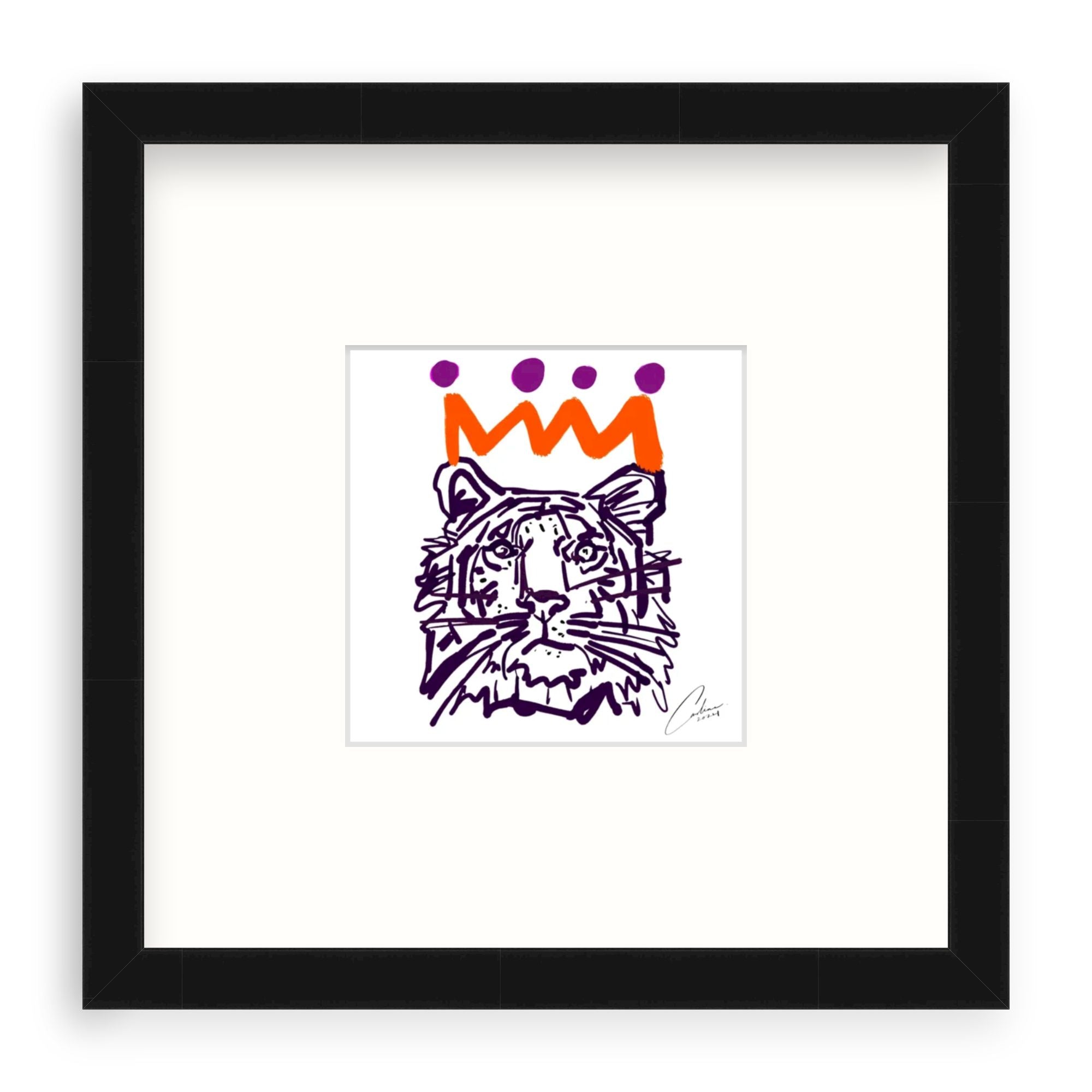 Orange x Purple Tiger Fine Art Print