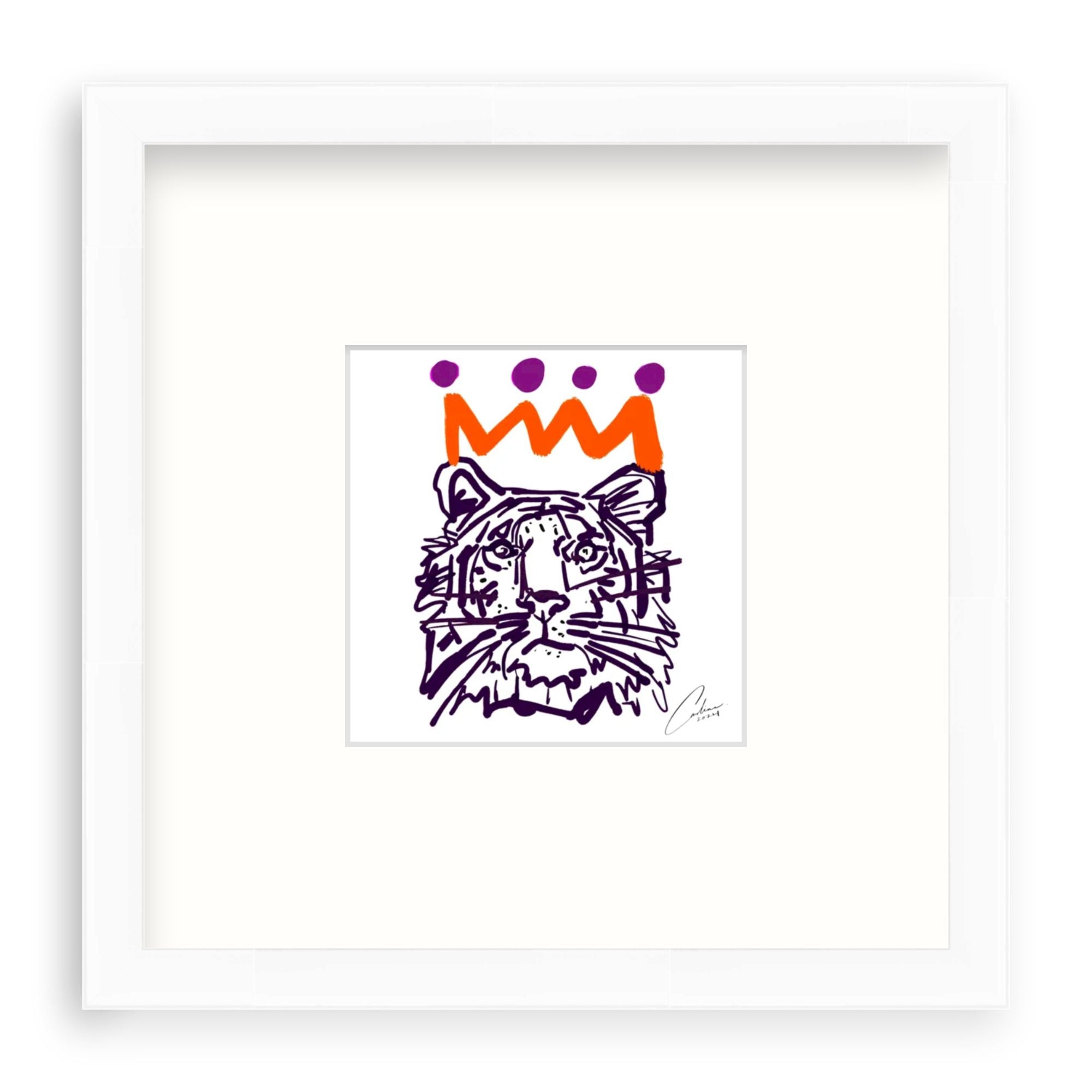 Orange x Purple Tiger Fine Art Print