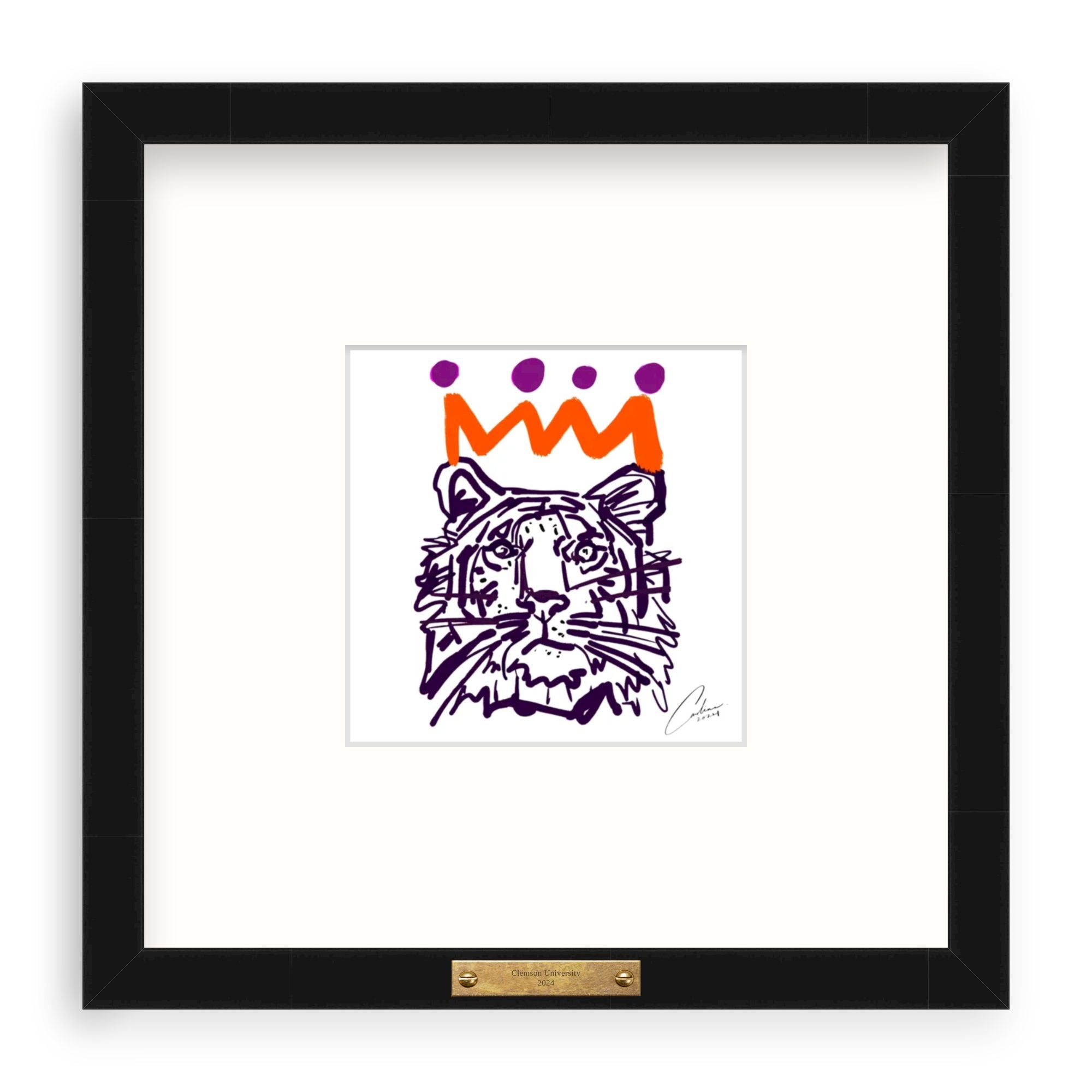 Orange x Purple Tiger Fine Art Print