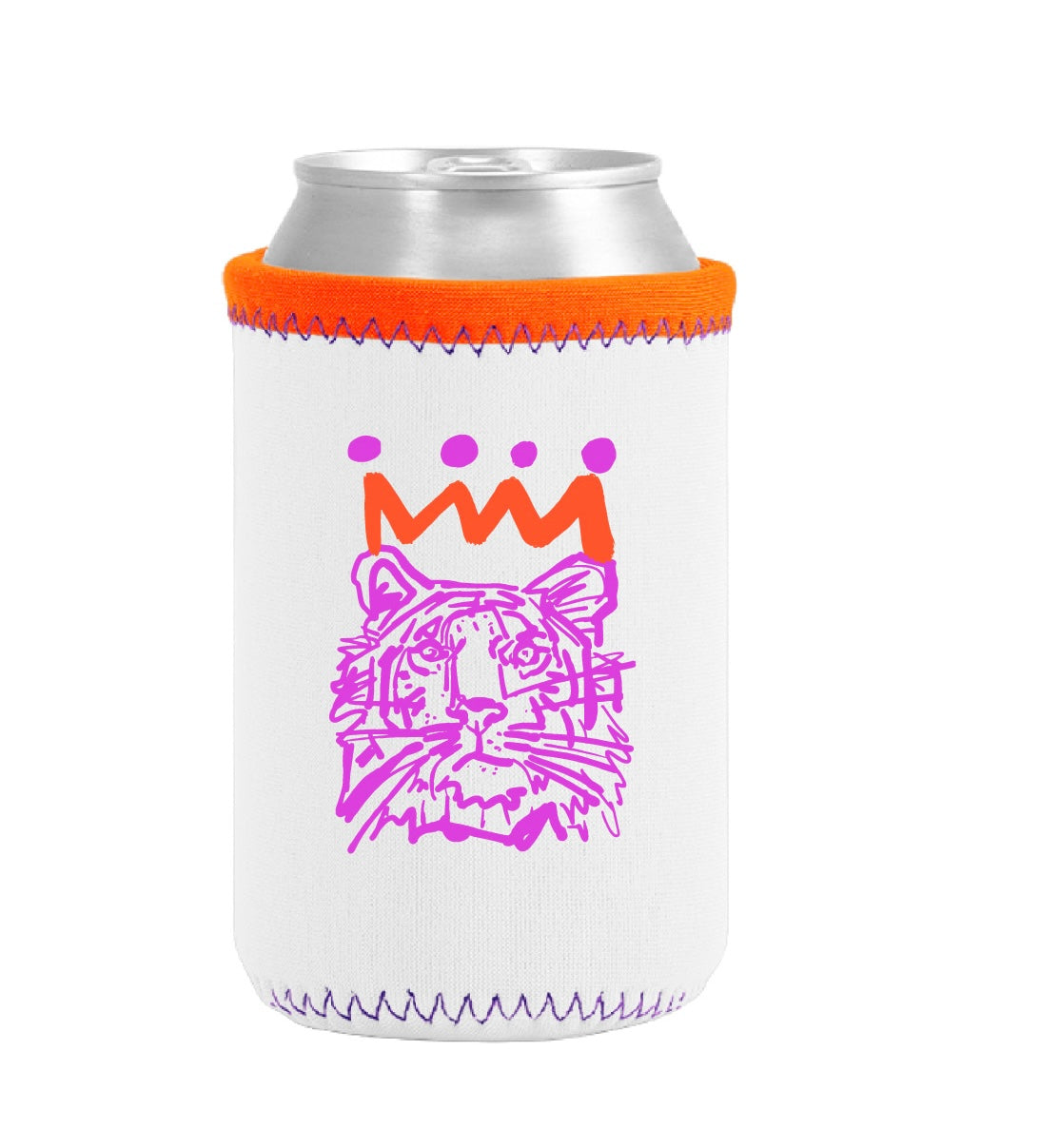 Orange x Purple Tiger Koozie