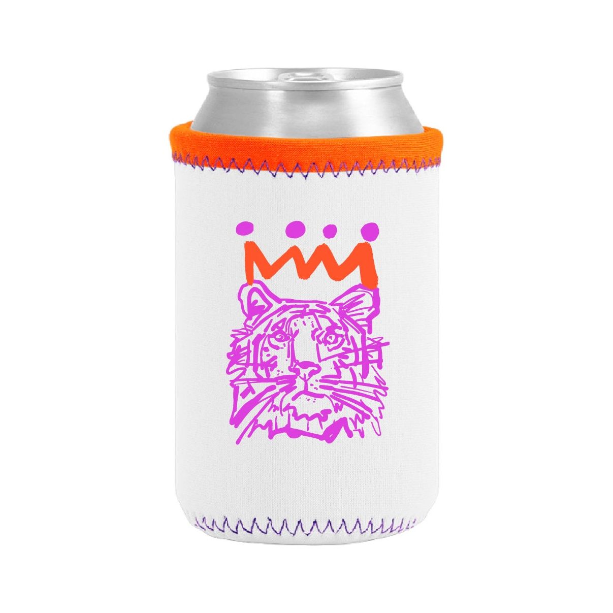 Orange x Purple Tiger Koozie