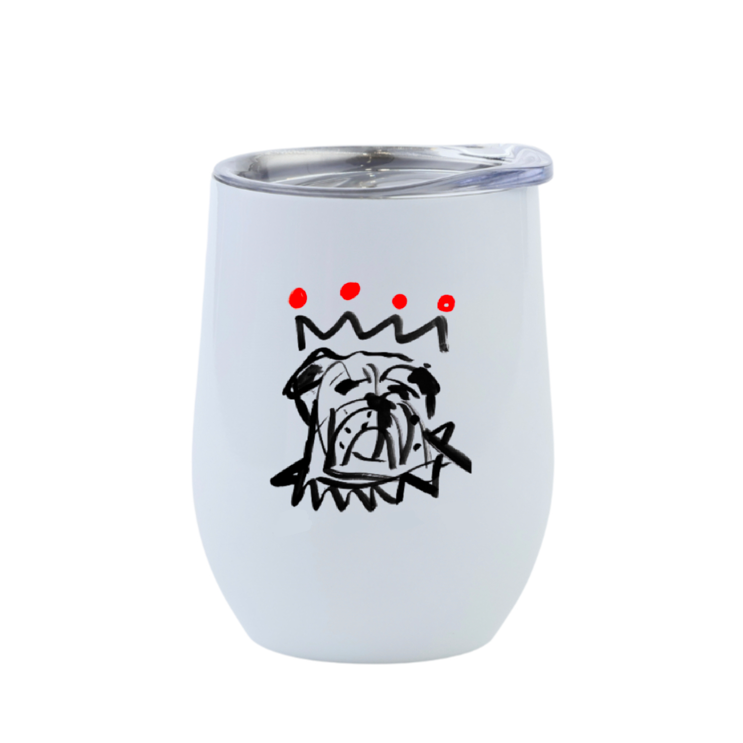 The Red x Black Bulldog 12 oz. Tumbler