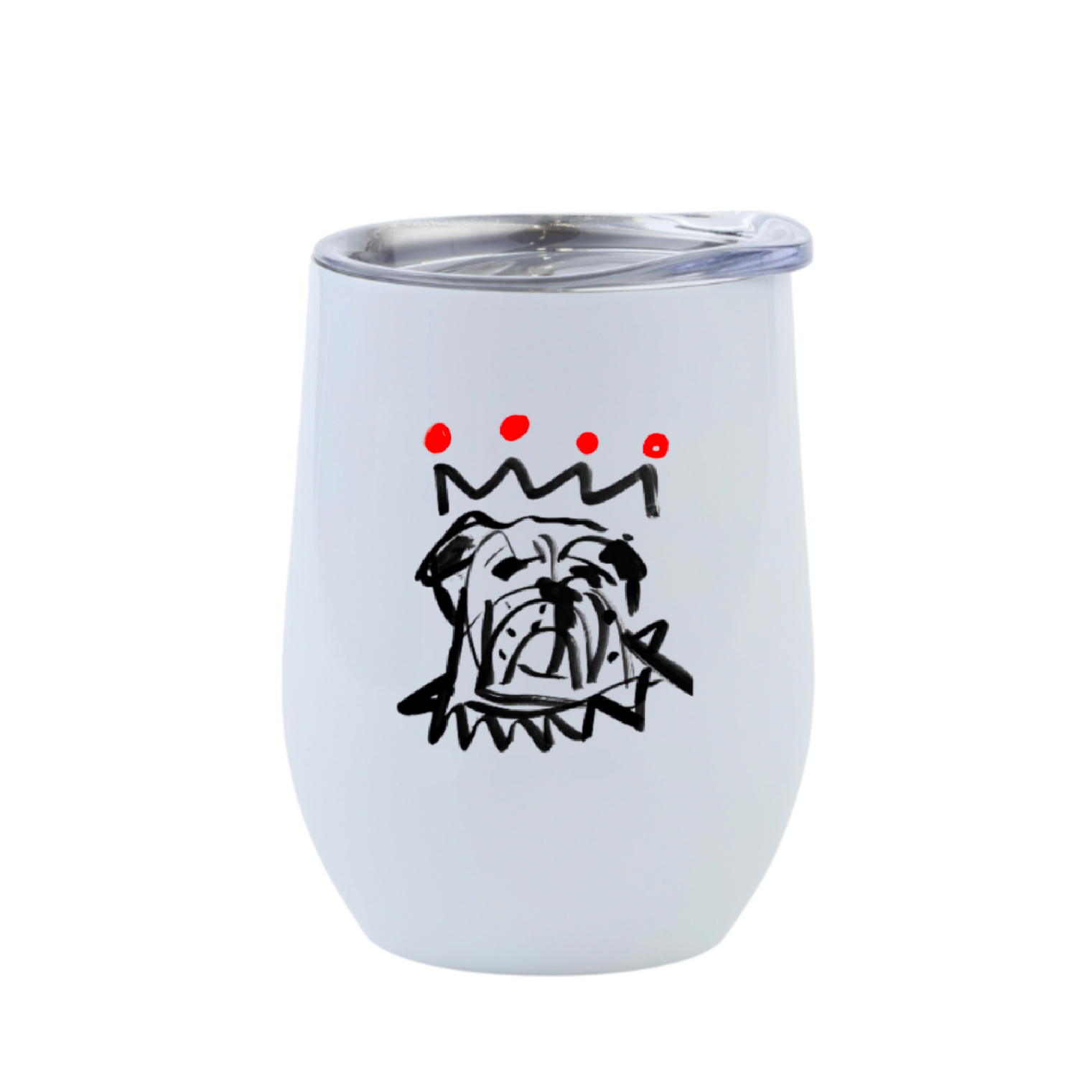 The Red x Black Bulldog 12 oz. Tumbler