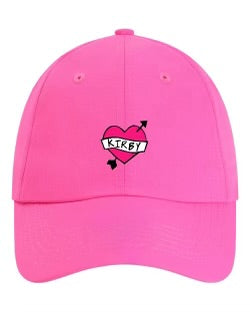 Embroidered Hot Pink Performance Kirby Heart Hat