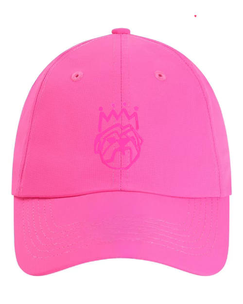 Embroidered Hot Pink Performance Bulldog Hat