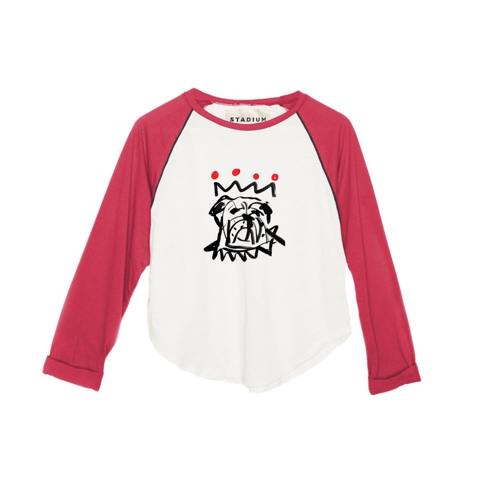 The Red x Black Vintage Baseball Crop