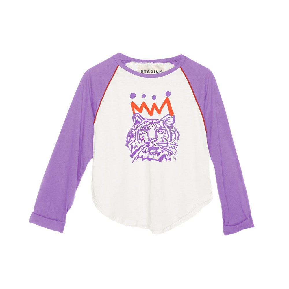 The Orange x Purple Vintage Baseball Crop