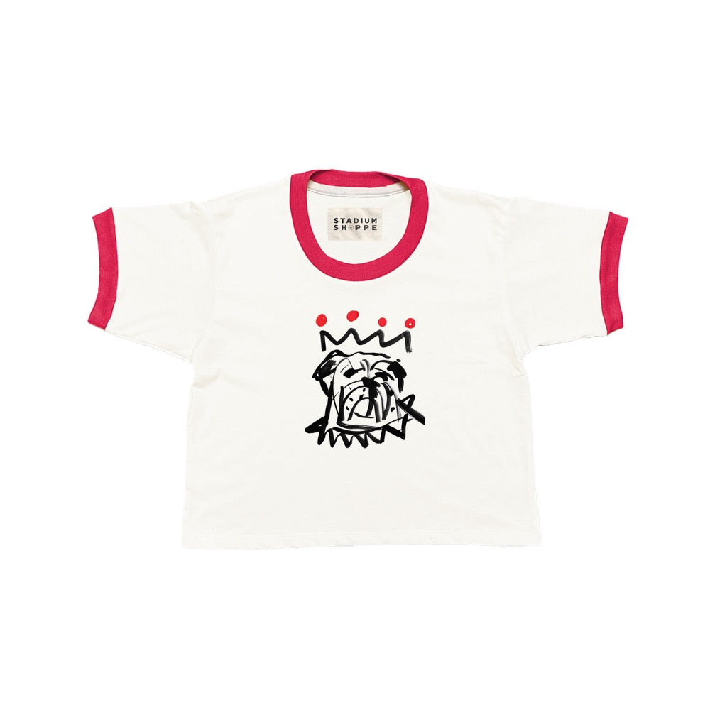 The Red x Black Ringer Crop