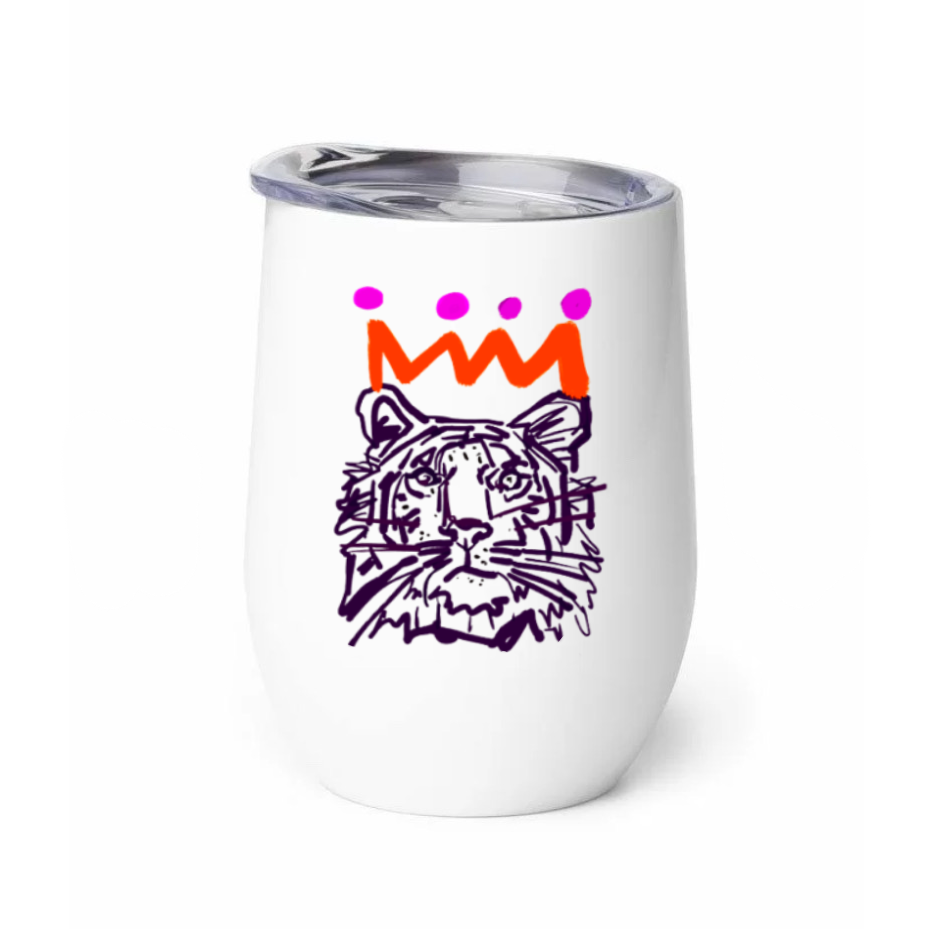 The Orange x Purple Tiger 12 oz. Tumbler