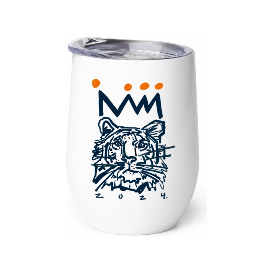 Navy x Orange Tiger 12 oz. Tumbler