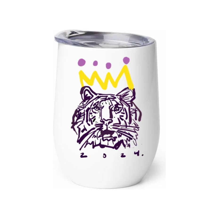 Purple x Gold Tiger 12 oz. Tumbler