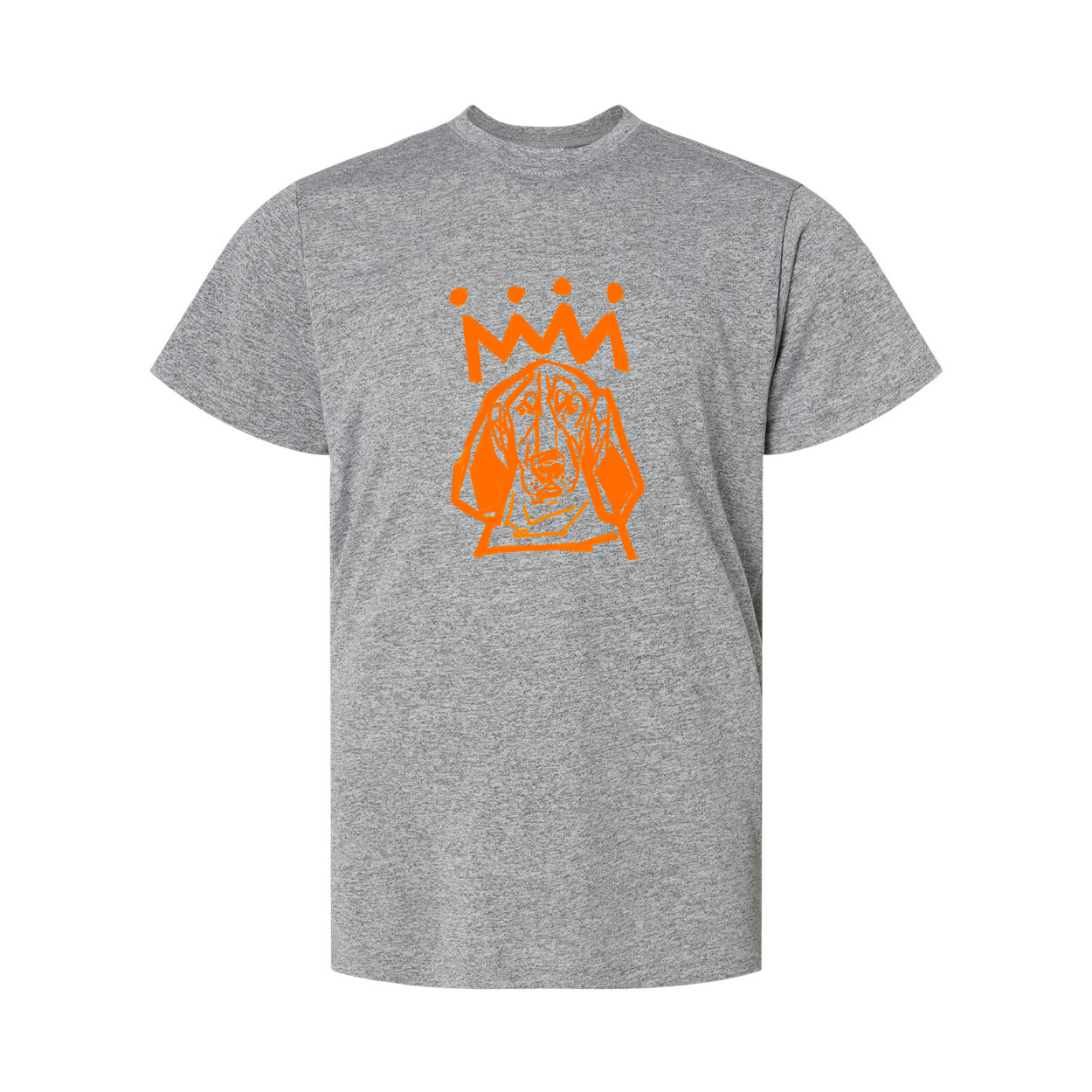 The Youth Orange and White Hound UPF Short Sleeve Shirt